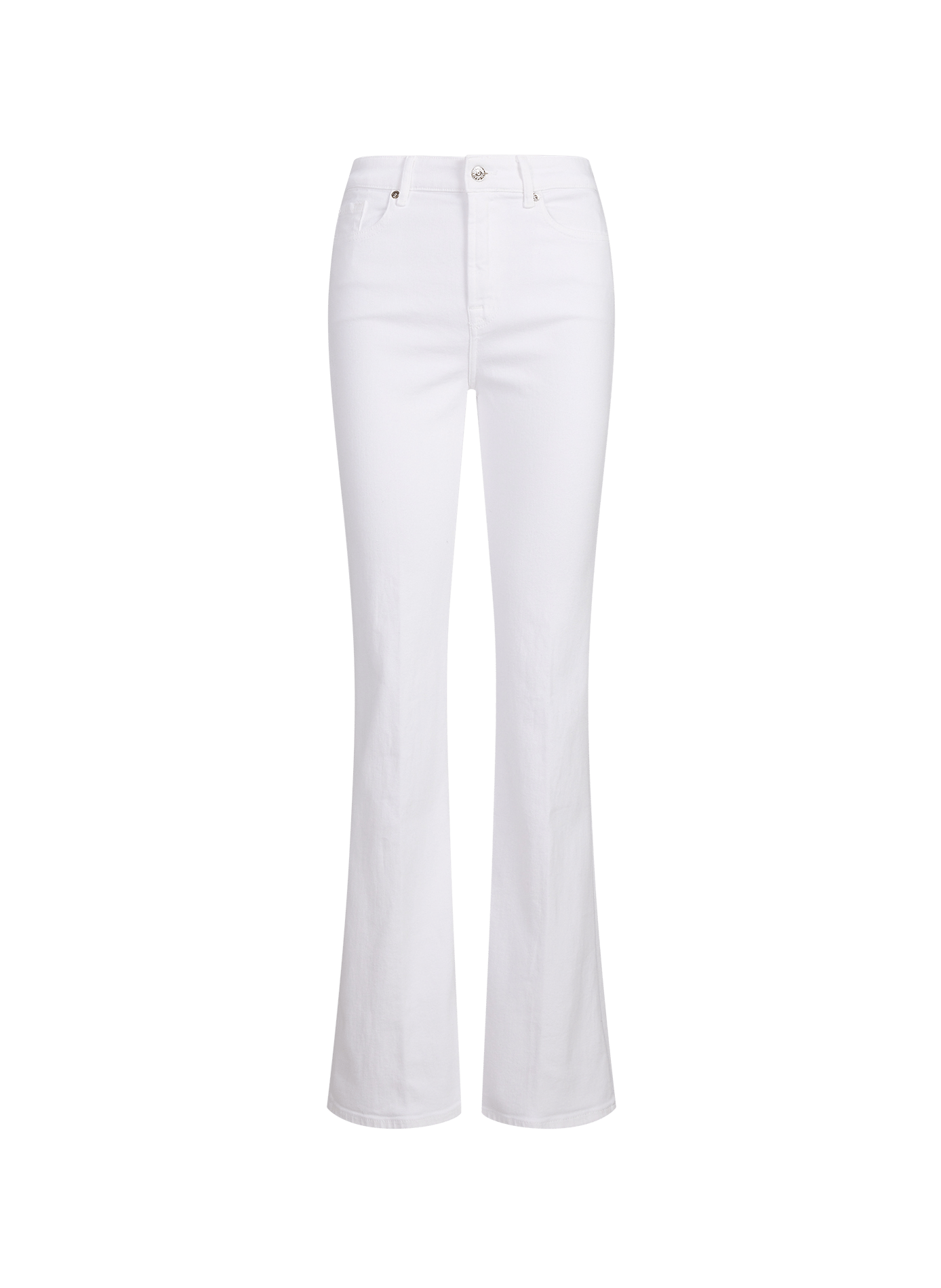 Flare-Jeans aus Baumwollmischung 7 FOR ALL MANKIND Weiss