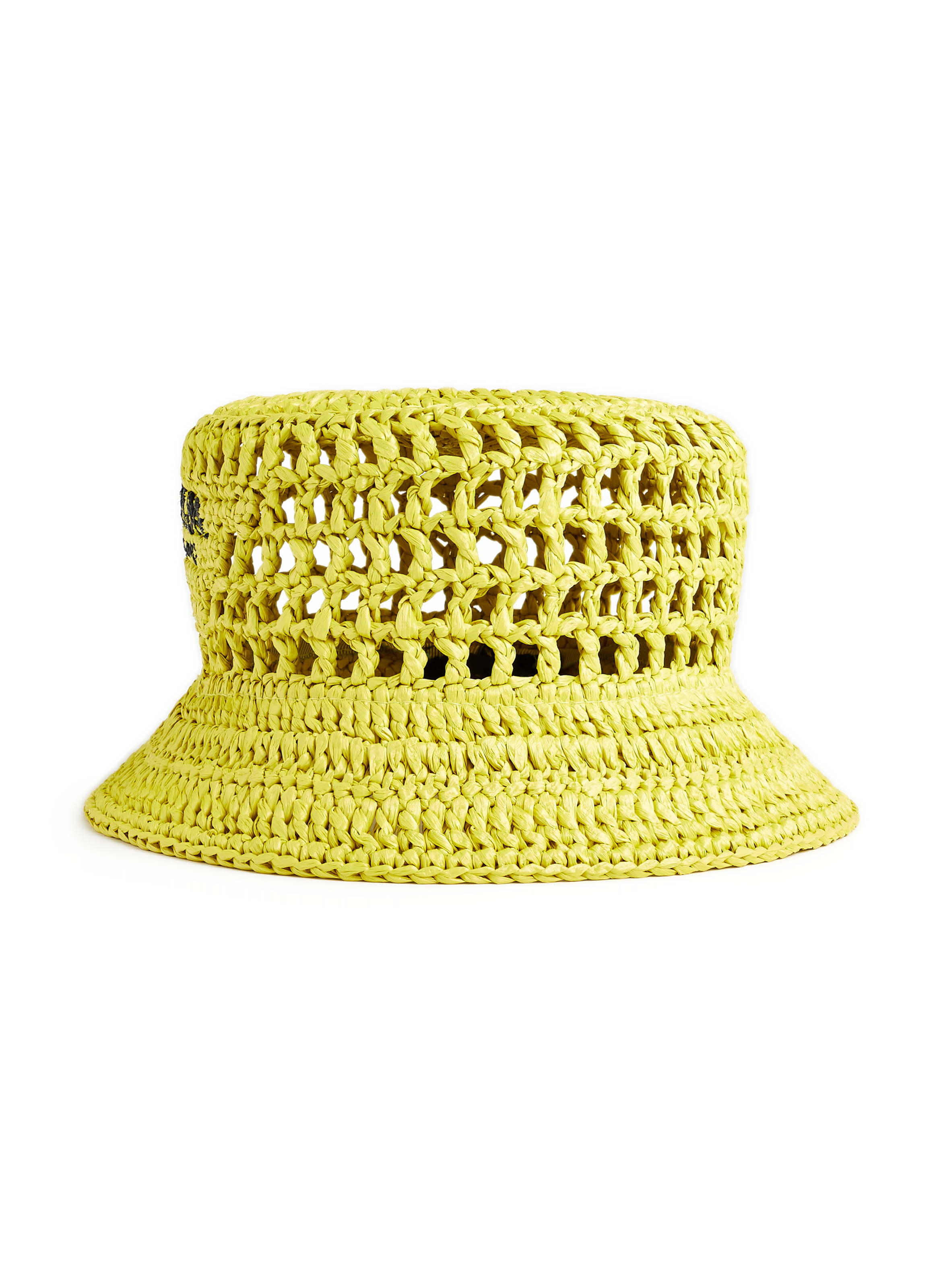 PRADA Raffia bucket hat Yellow