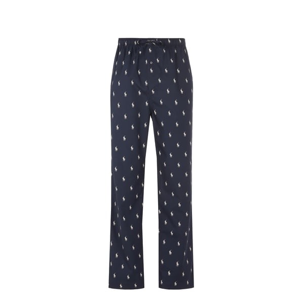 Pantalon droit à motifs