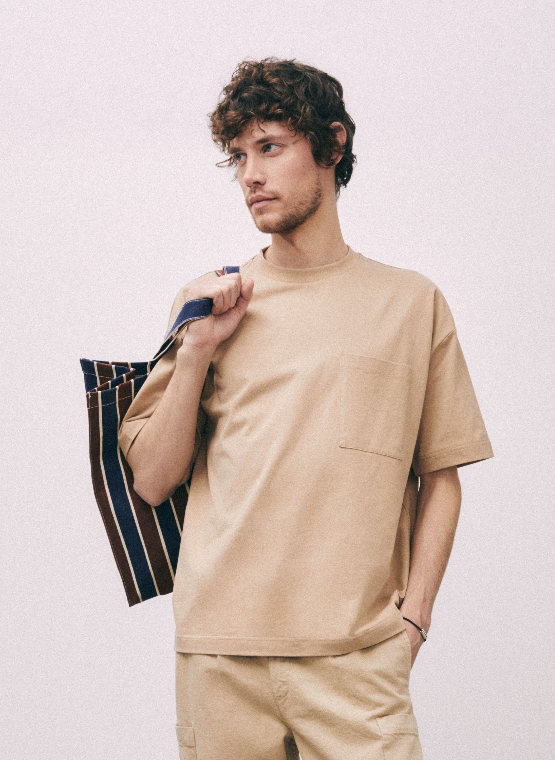 Oversized T-shirt SAISON 1865 Brown