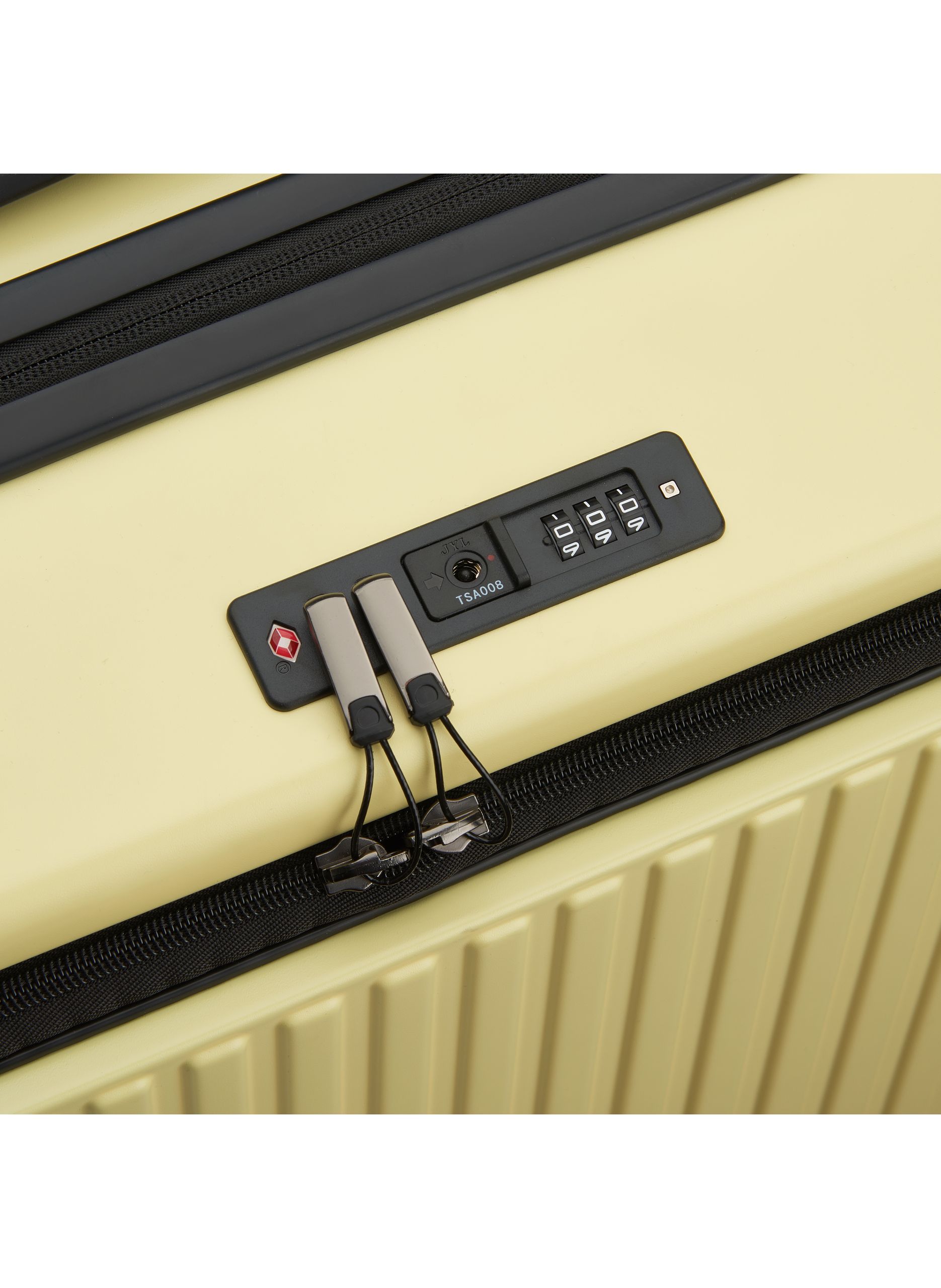 Valise soute rigide taille l - securitime zip DELSEY PARIS Jaune