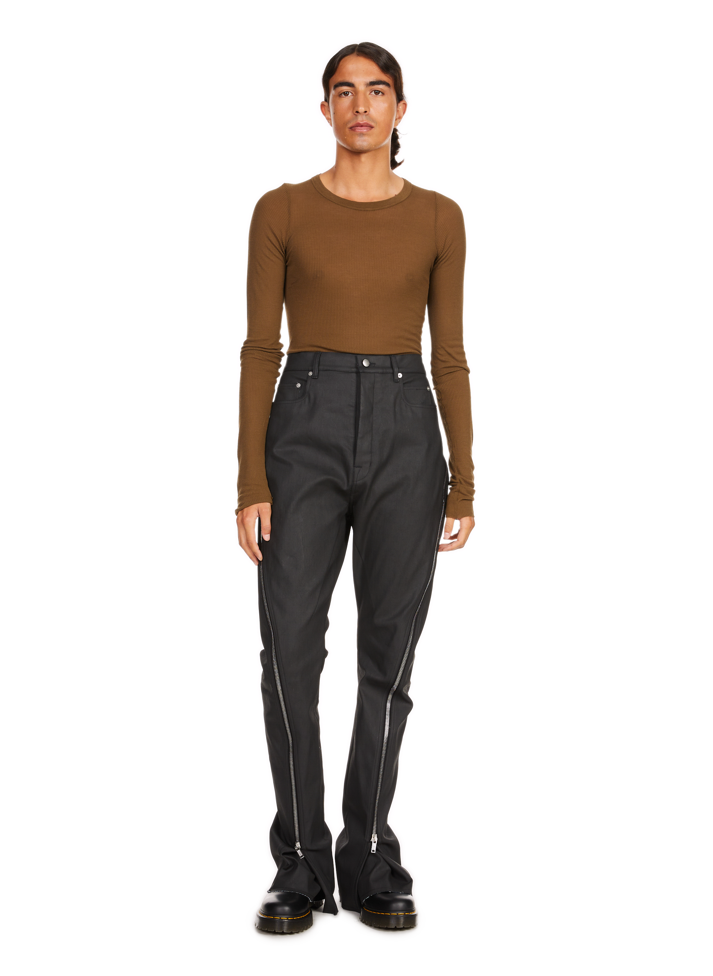 Lightweight trousers with logo RICK OWENS Black