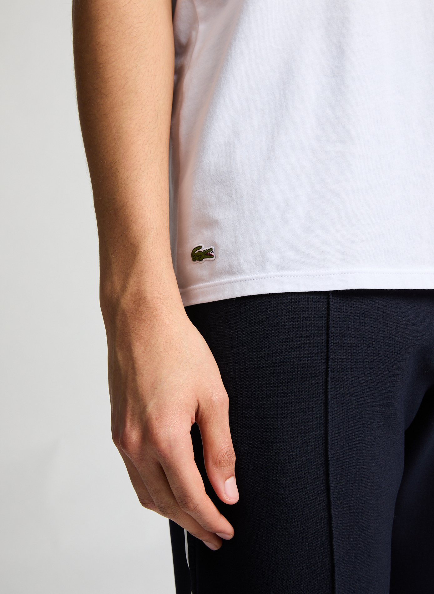 Set of 3 cotton t-shirts LACOSTE White