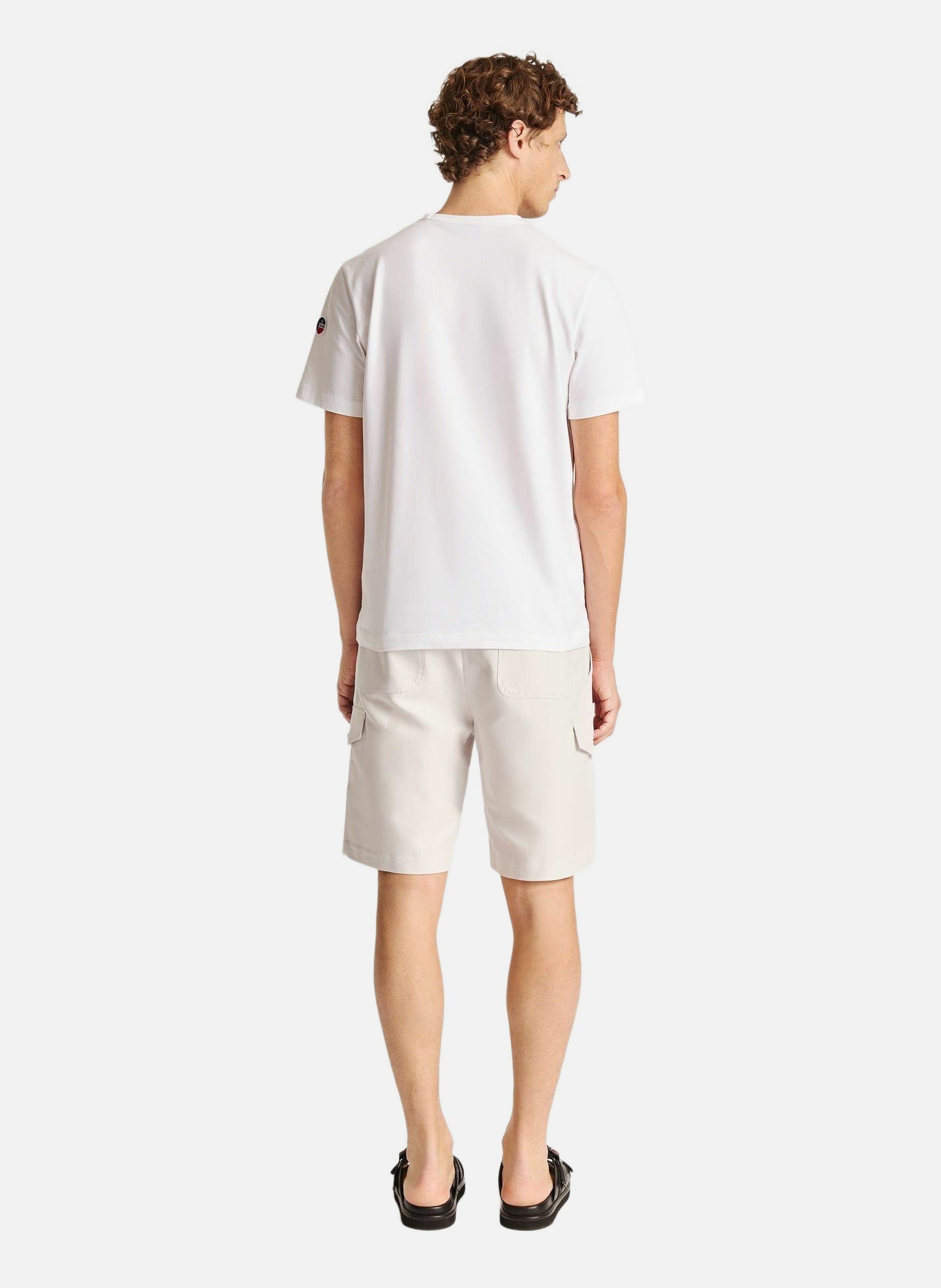 T-shirt riviere col rond coupe regular FUSALP Blanc