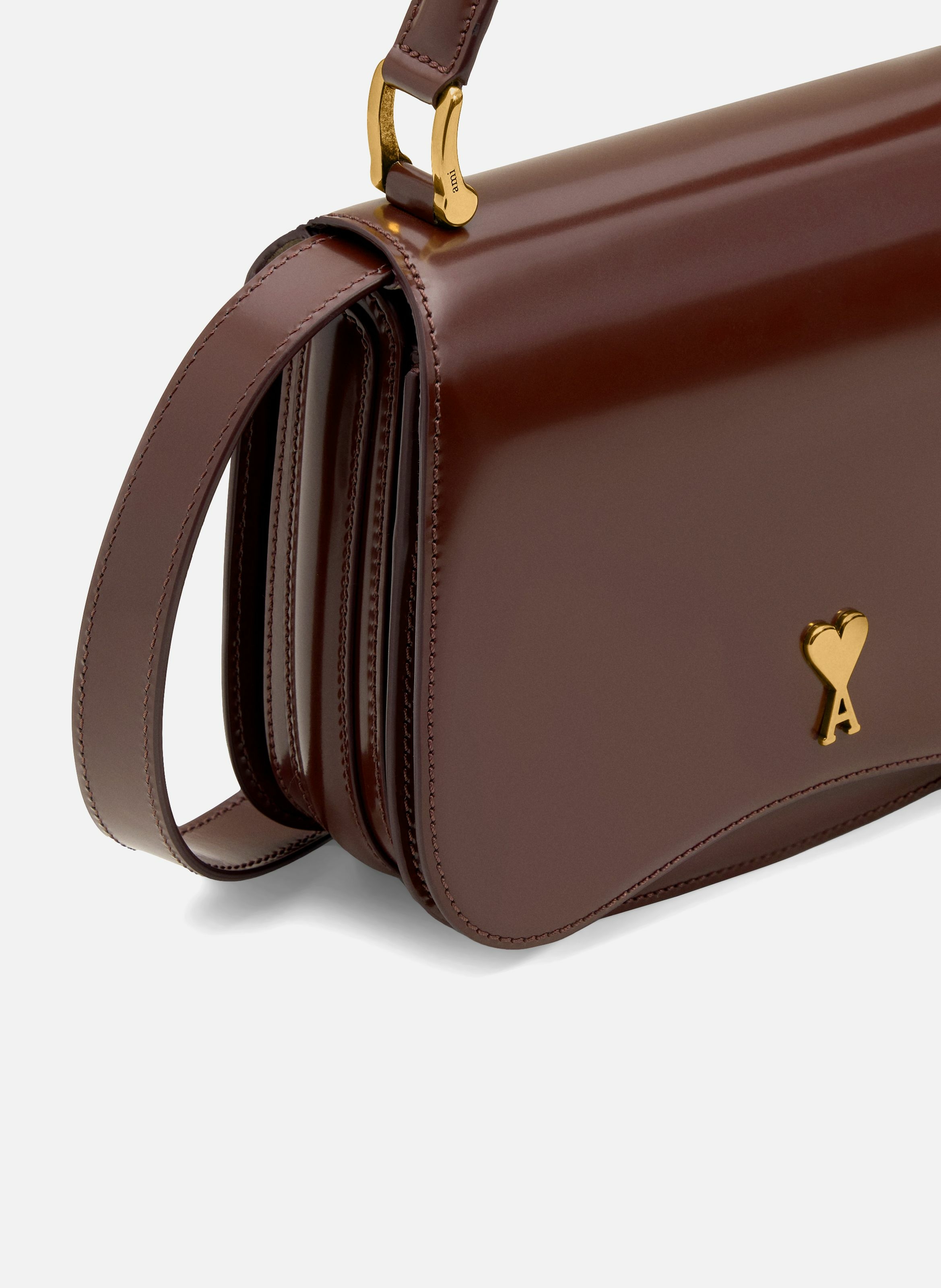 Sac Top Handle Paris Paris En Cuir Glacé unisexe Rouge