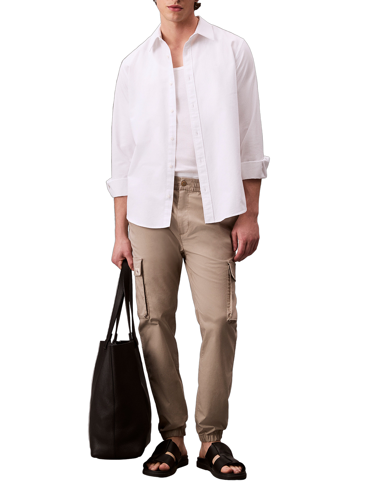 Skinny cargo pants CALVIN KLEIN Brown