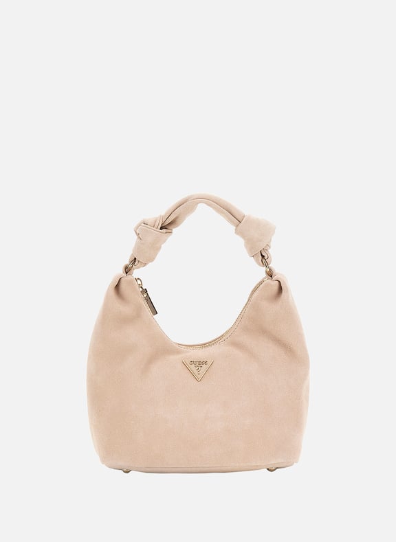 Issota leather handbag Beige by GUESS GUESS Issota leather handbag Beige