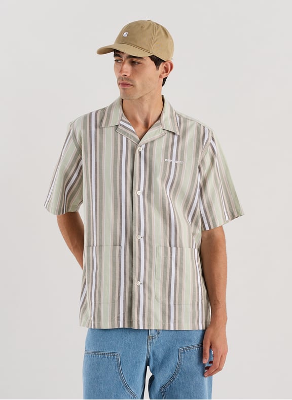 Chemise à rayures Vert by CARHARTT WIP CARHARTT WIP Chemise à rayures Vert