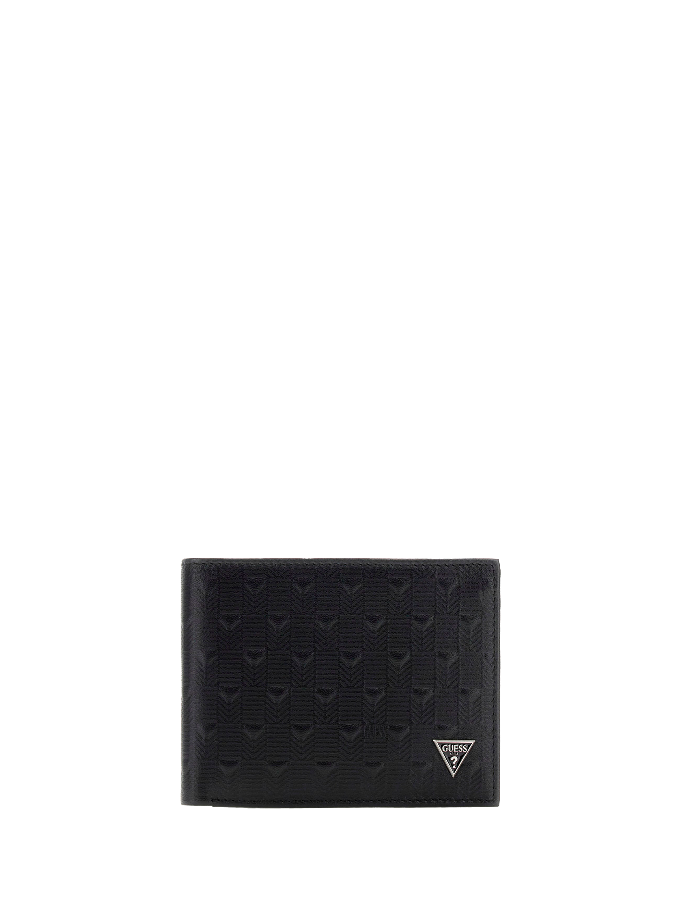 GUESS  Leather card holder Black