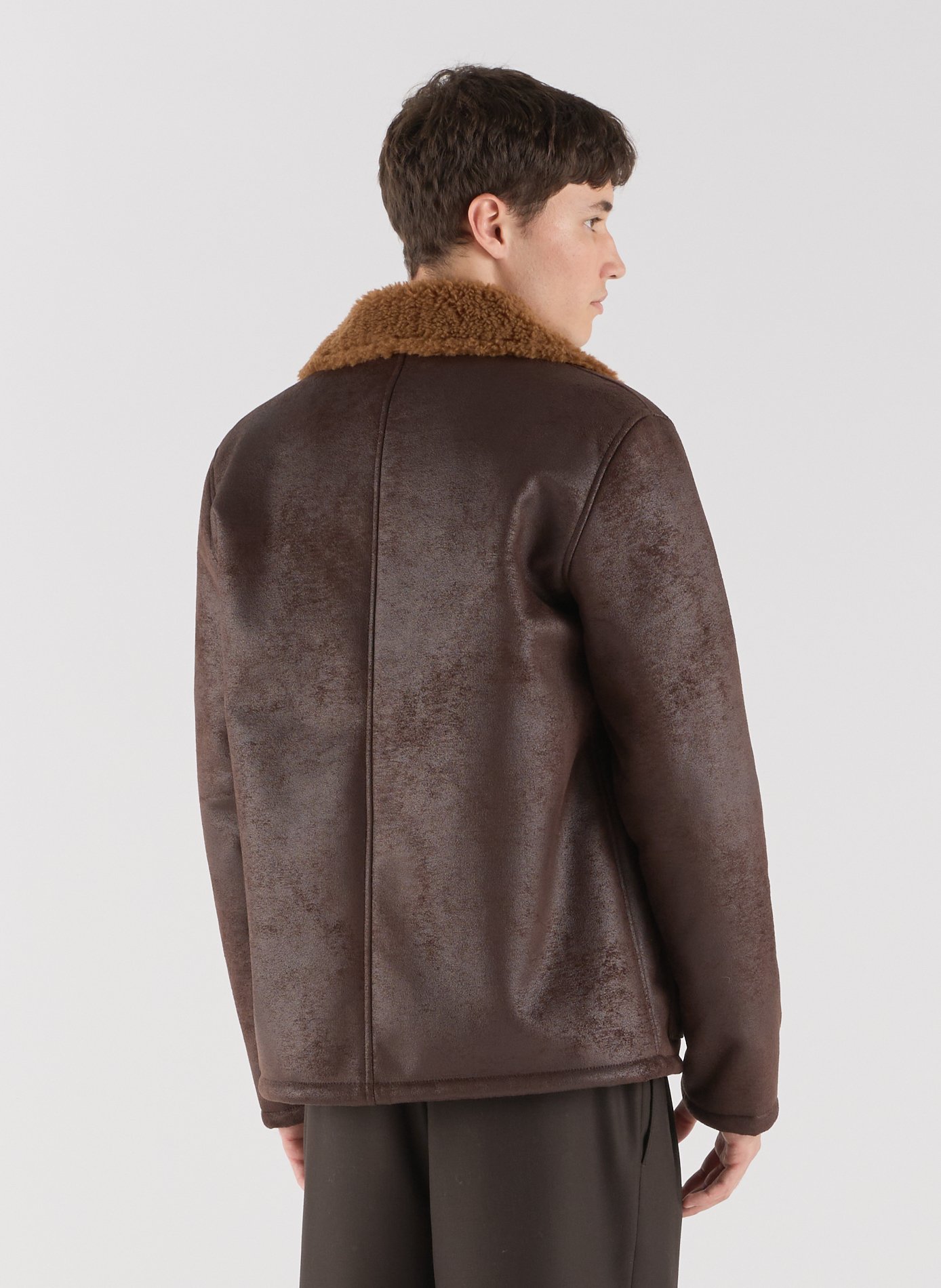 Jacket with classic collar SAISON 1865 Brown