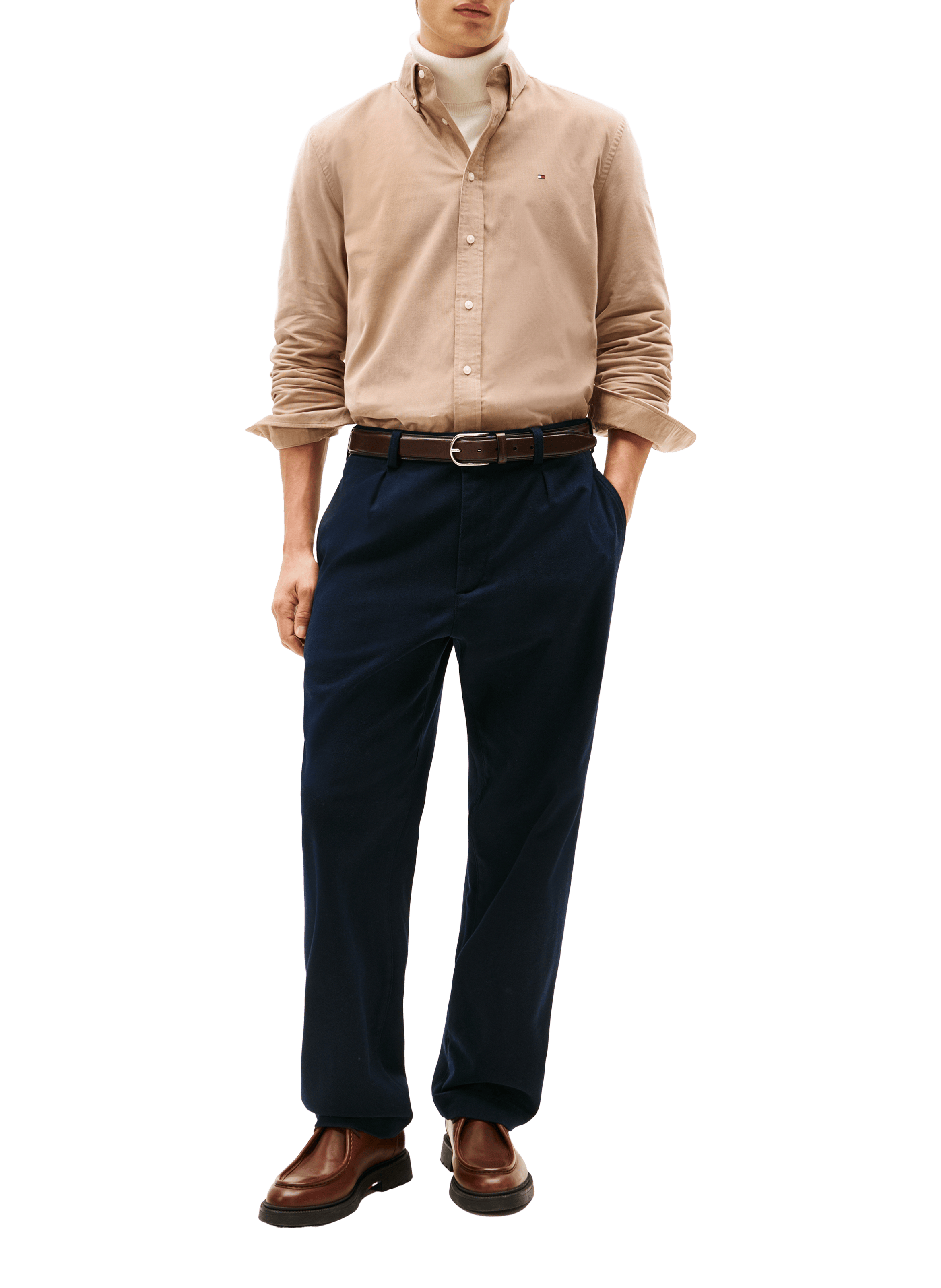 Cotton shirt TOMMY HILFIGER Beige