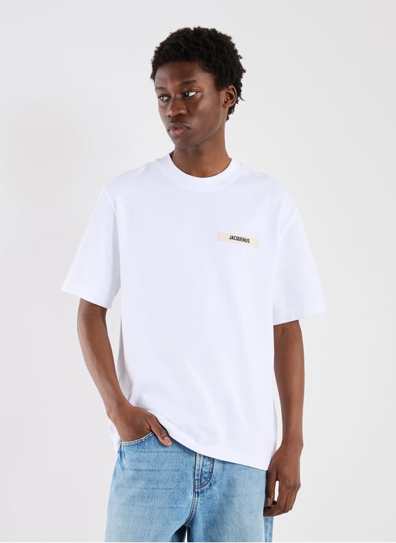 T-shirt droit en coton Blanc by JACQUEMUS JACQUEMUS T-shirt droit en coton Blanc