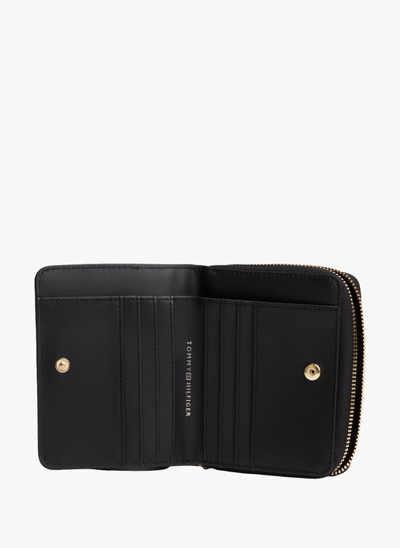 Portefeuille à rabat et monogramme TH | Noir by TOMMY HILFIGER Portefeuille à rabat et monogramme TH Noir