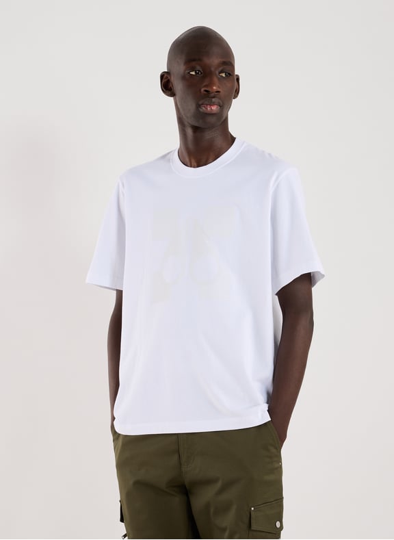 T-shirt à logo en coton Blanc by MOOSE KNUCKLES MOOSE KNUCKLES T-shirt à logo en coton Blanc