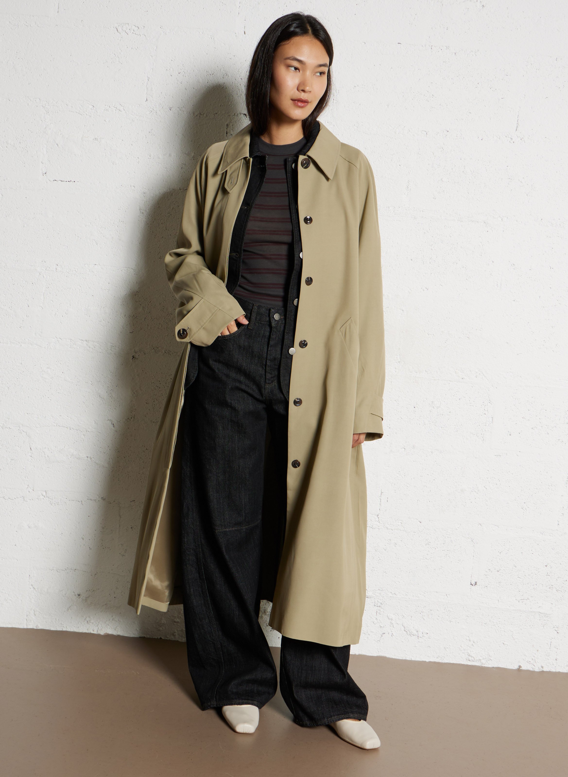 Trench long ample uni fritz SOEUR Vert