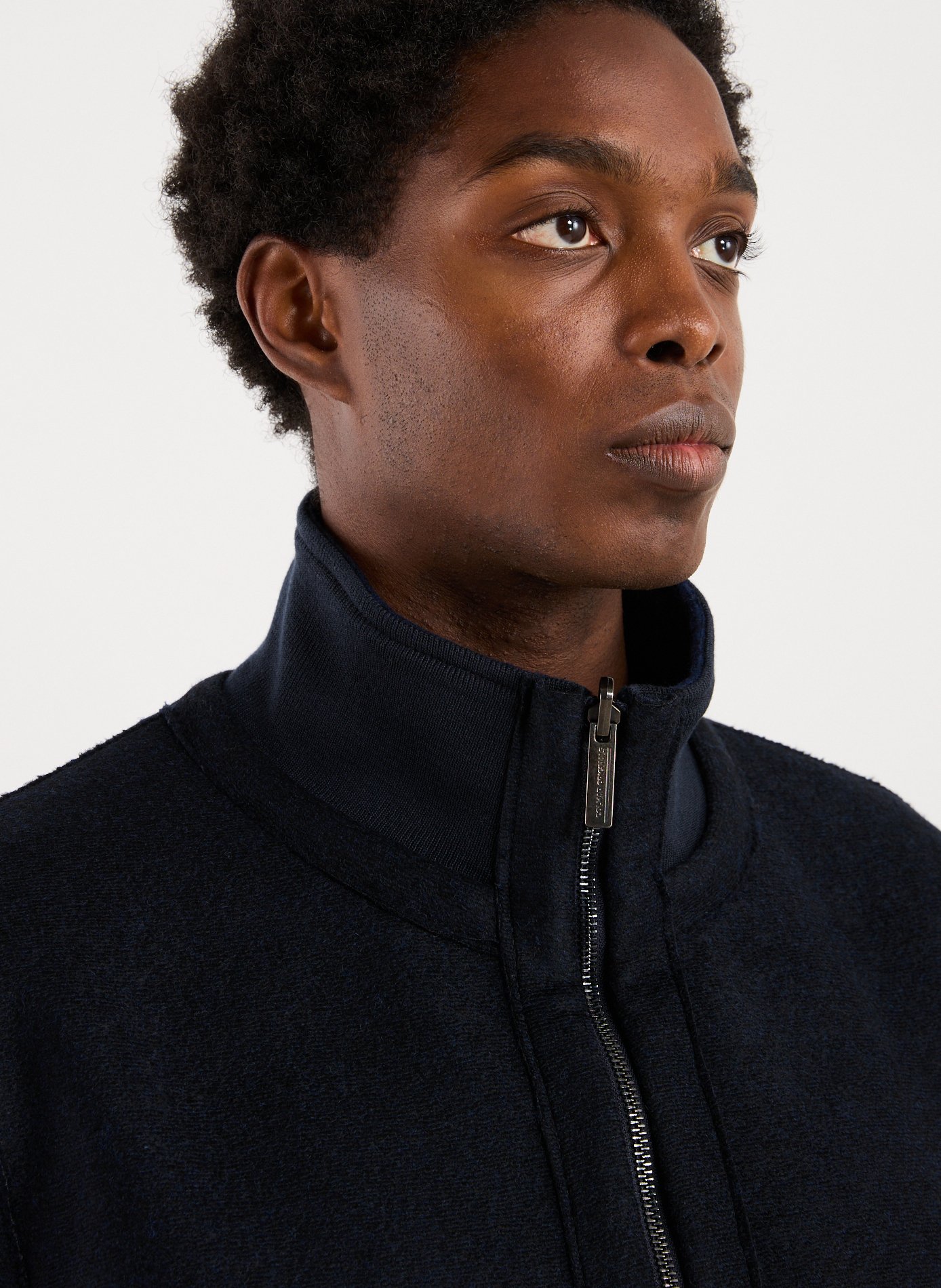 Blouson col montant Bleu