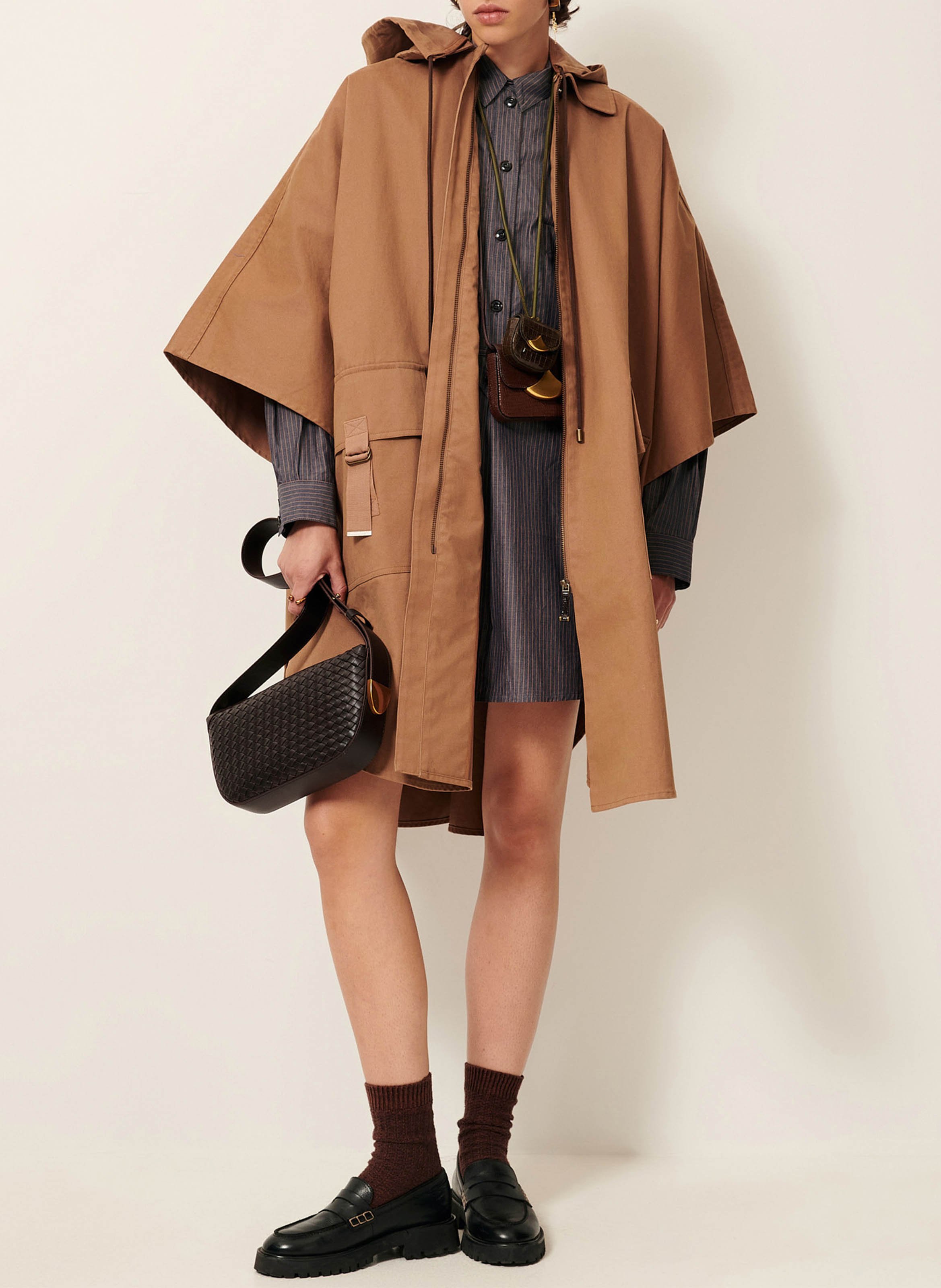 Cape oversize en coton castelwick SESSUN Beige