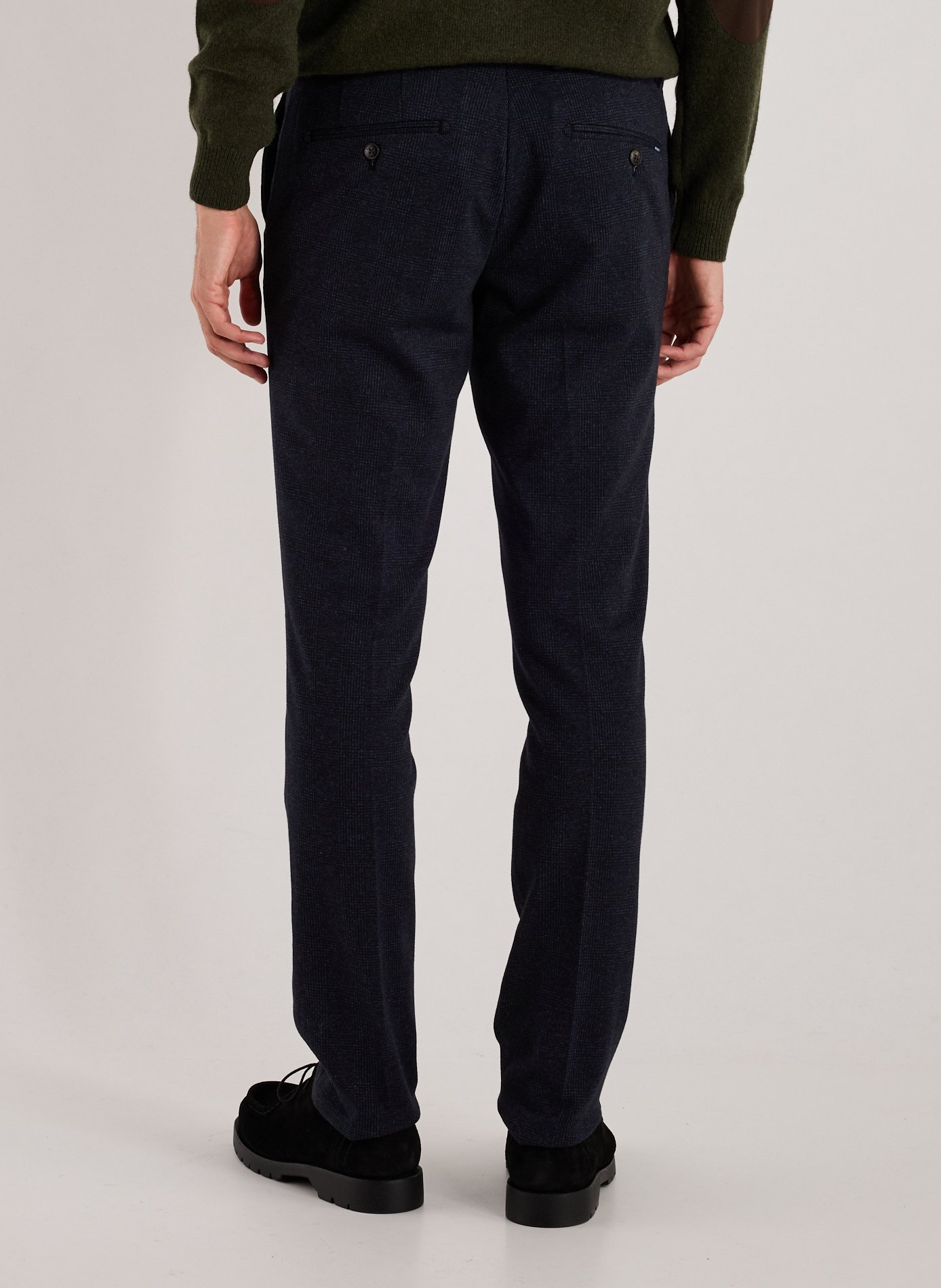 Pantalon slim en coton mélangé HACKETT Bleu
