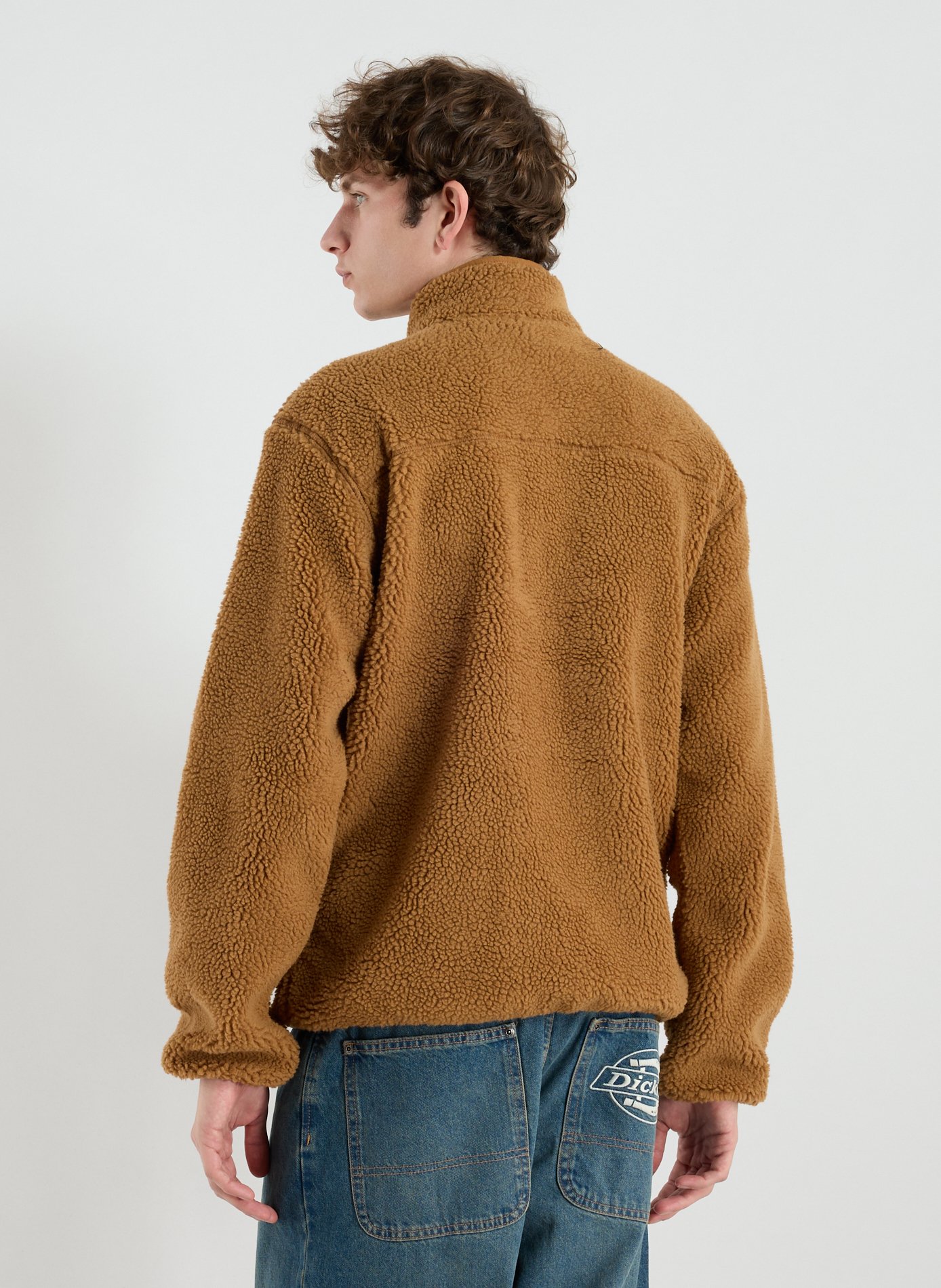 Veste polaire à col montant DICKIES Marron