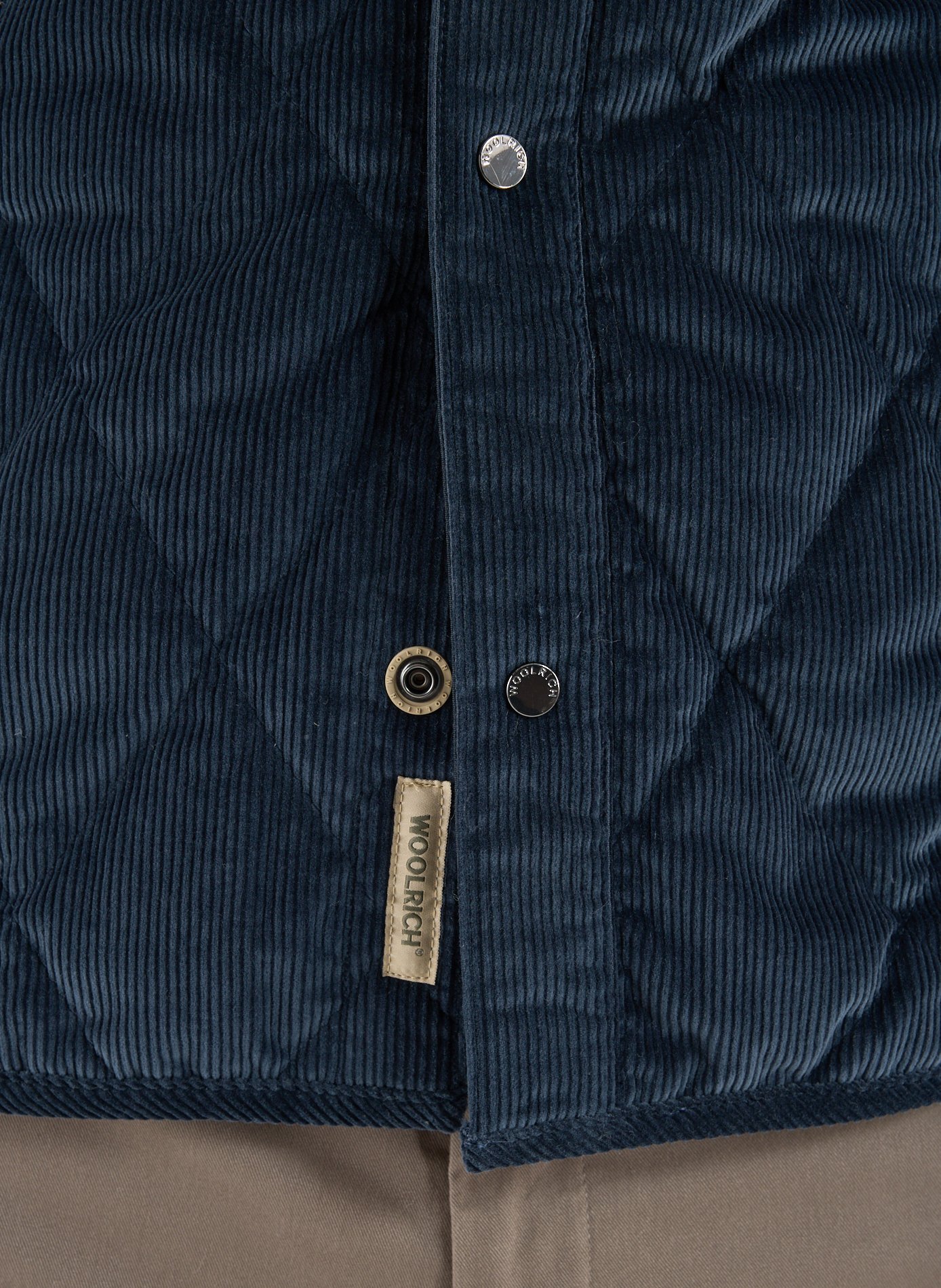 Surchemise col classique en coton WOOLRICH Bleu