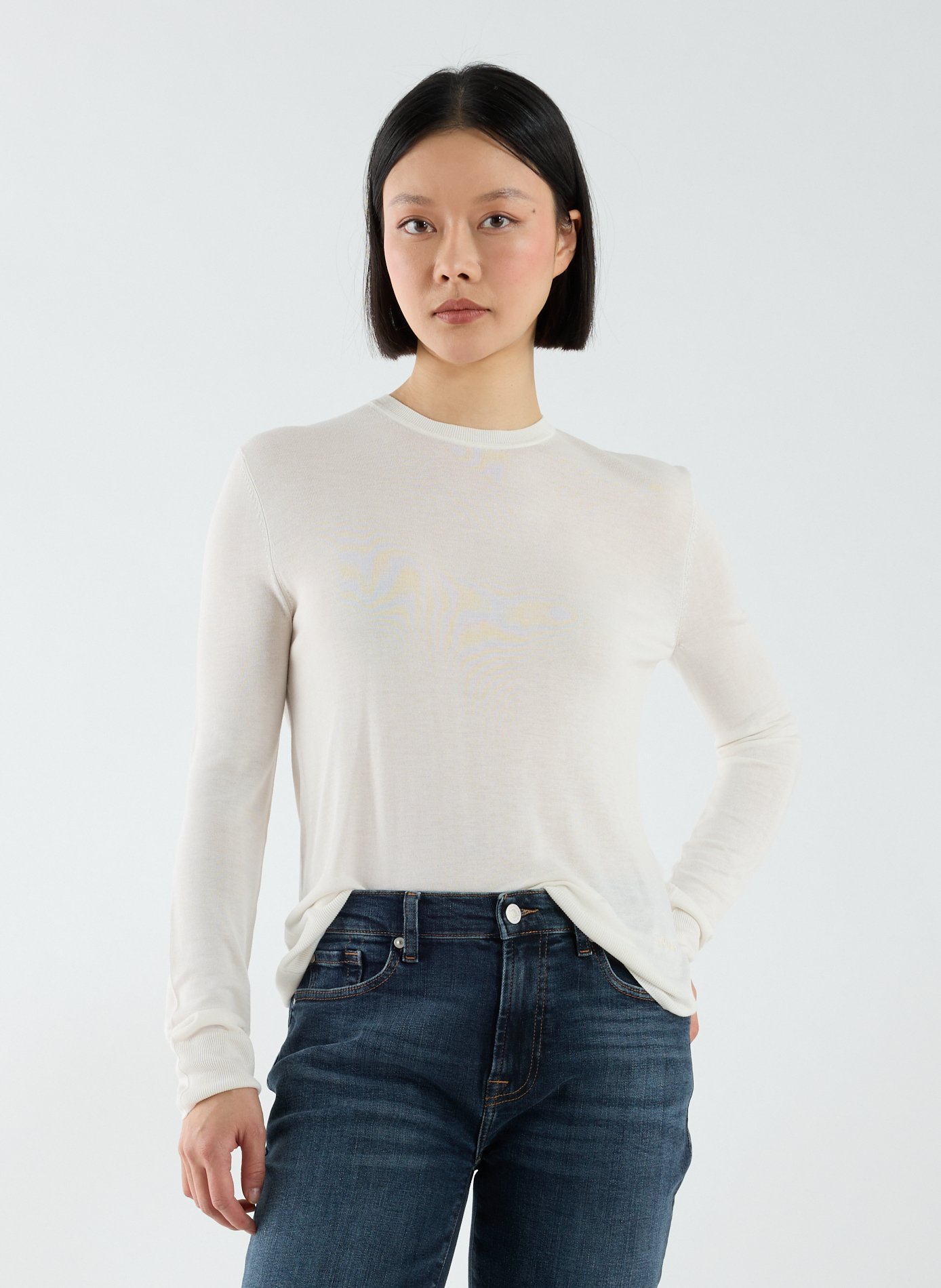 Pull à col rond CALVIN KLEIN Beige