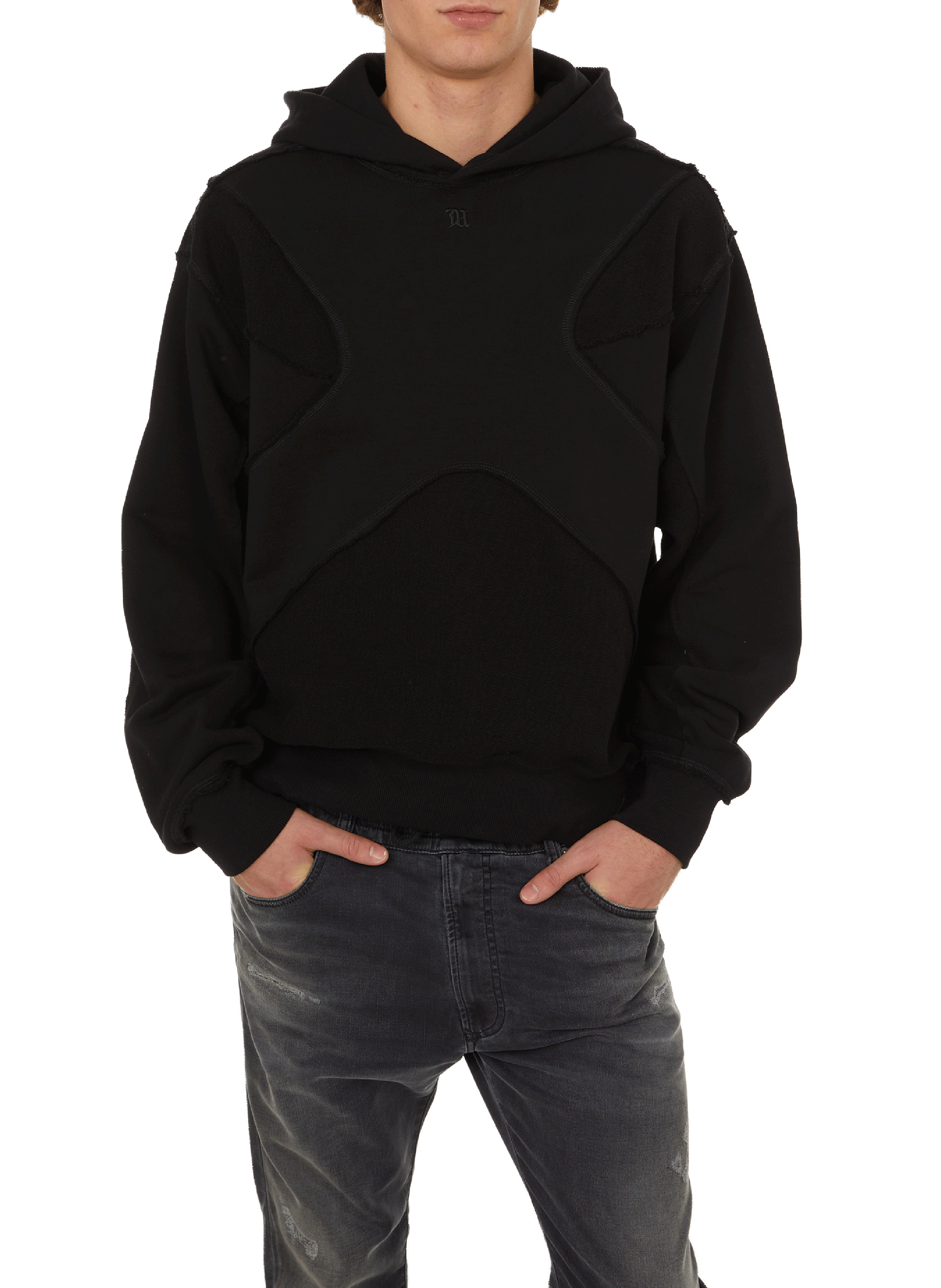 Katoenen hoodie MISBHV Zwart