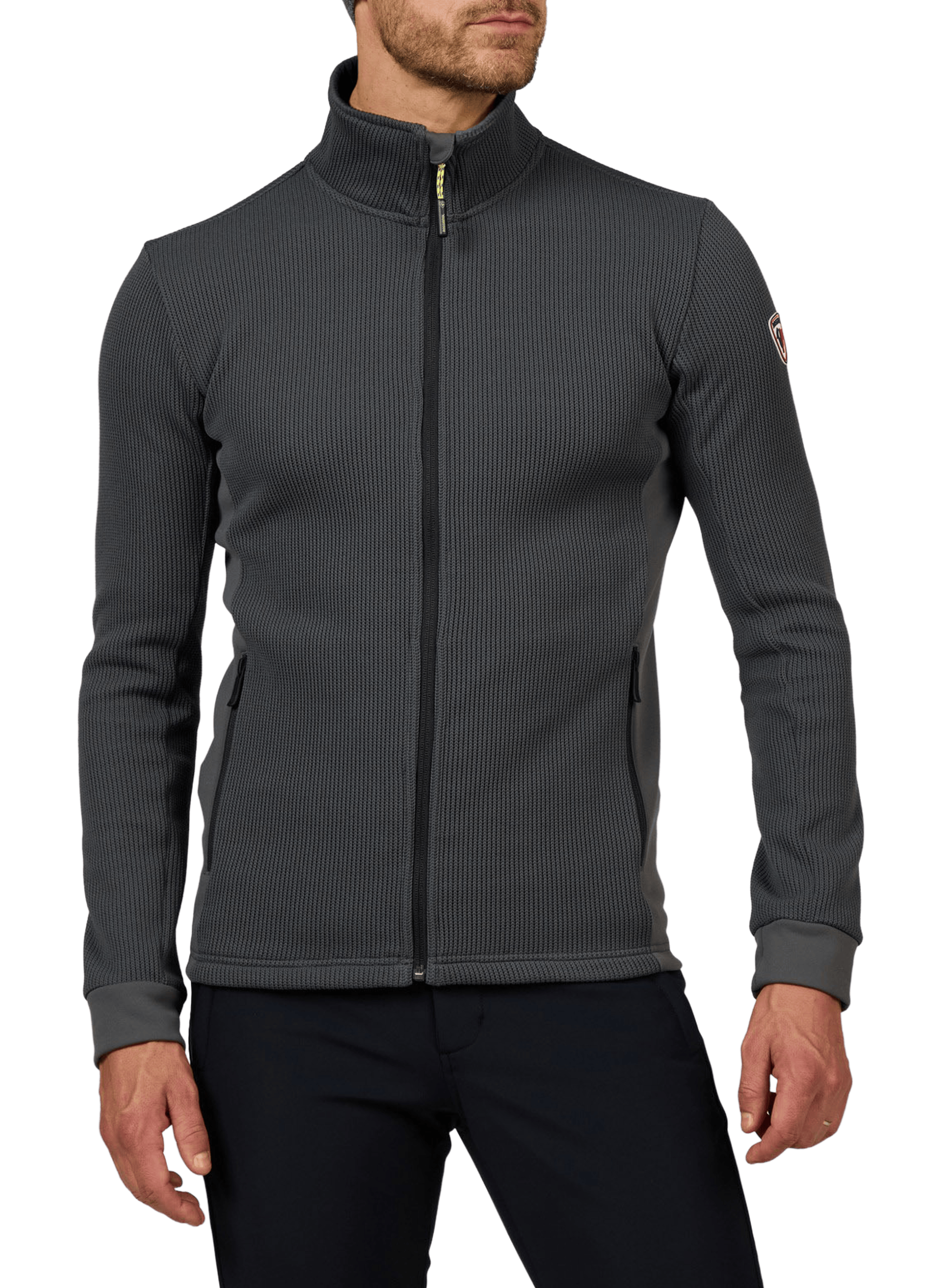 ROSSIGNOL Pull zippé à col montant Gris