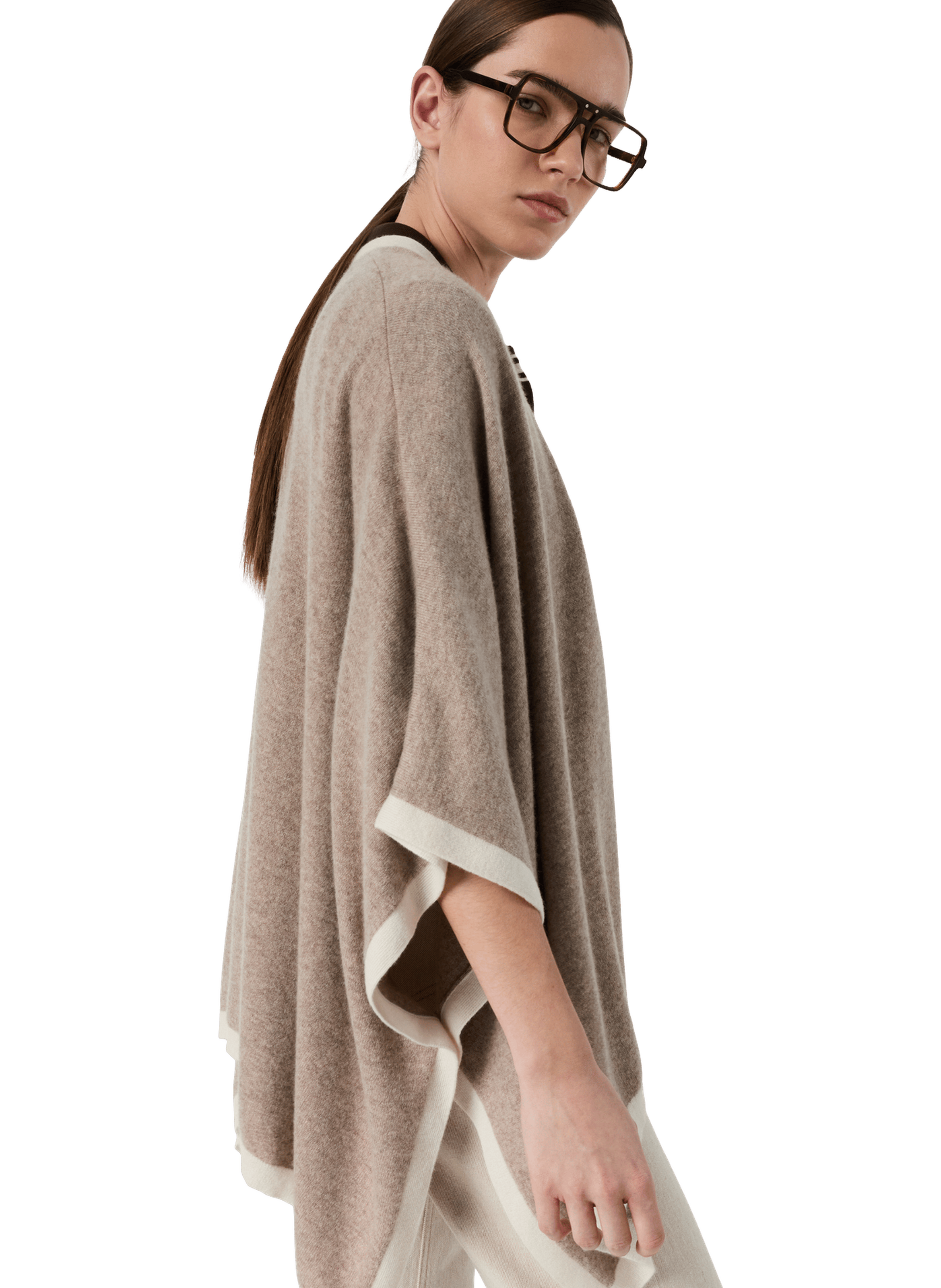 Poncho en cachemire - lili GERARD DAREL Beige