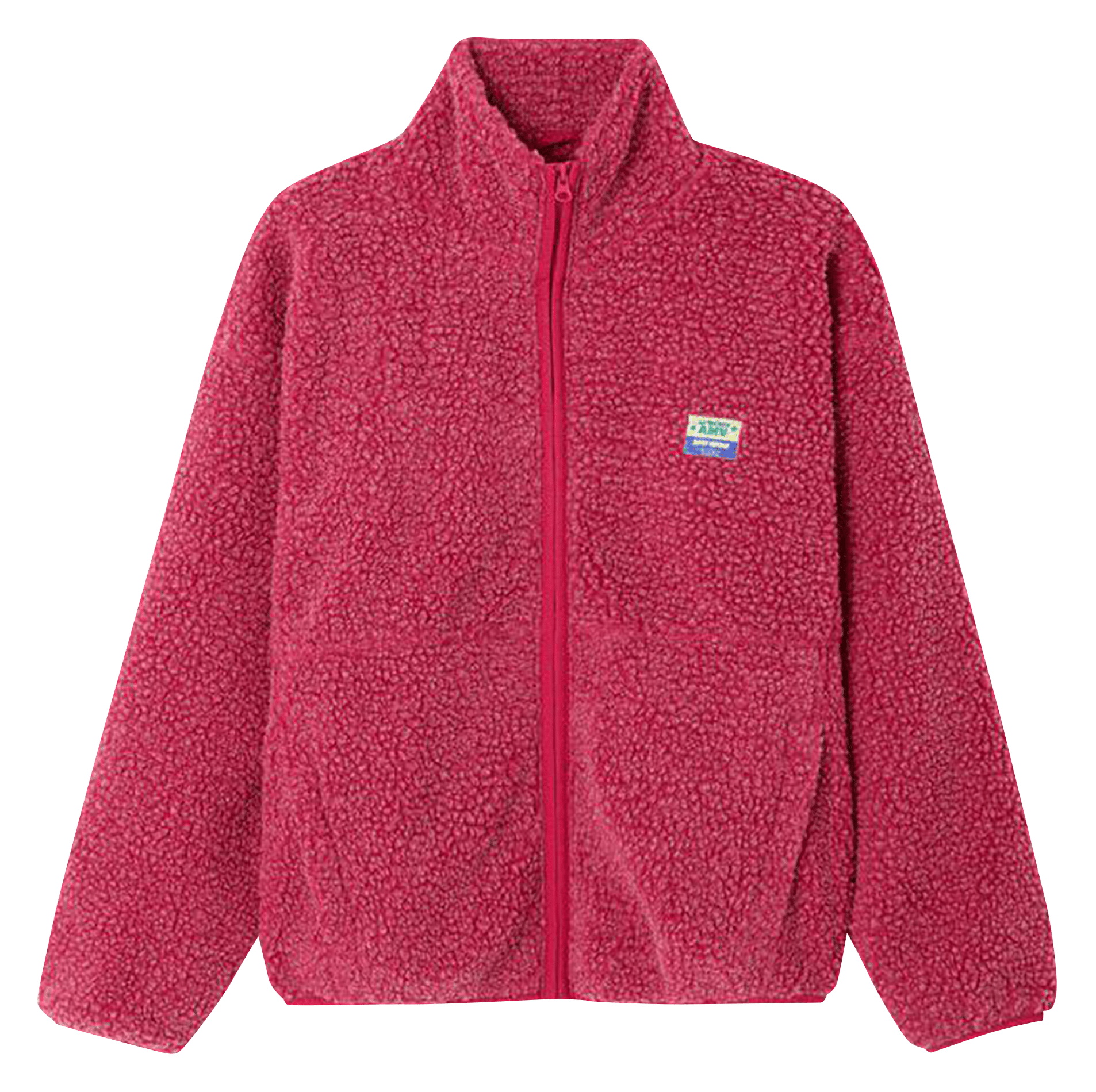 Veste ample zippée à col montant polaire hoktown AMERICAN VINTAGE Rouge