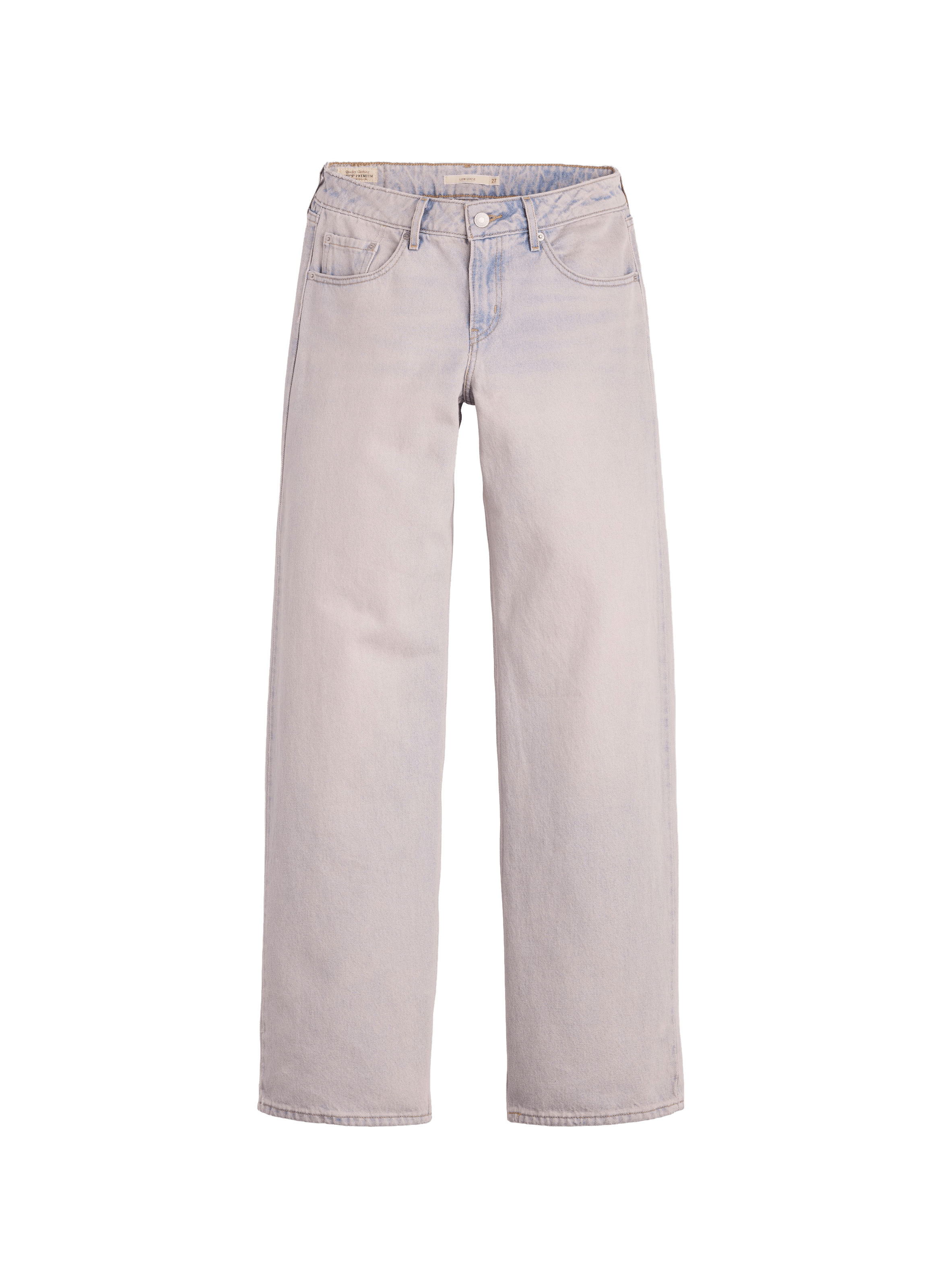 Jean droit en coton LEVI'S Rose