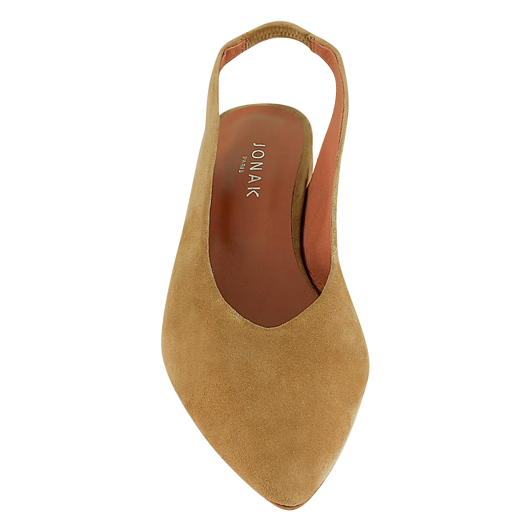 Ballerines en cuir velours vince JONAK Marron