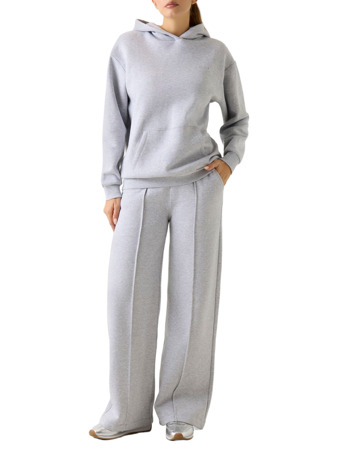 Cotton Blend Hoodie GUESS Grey