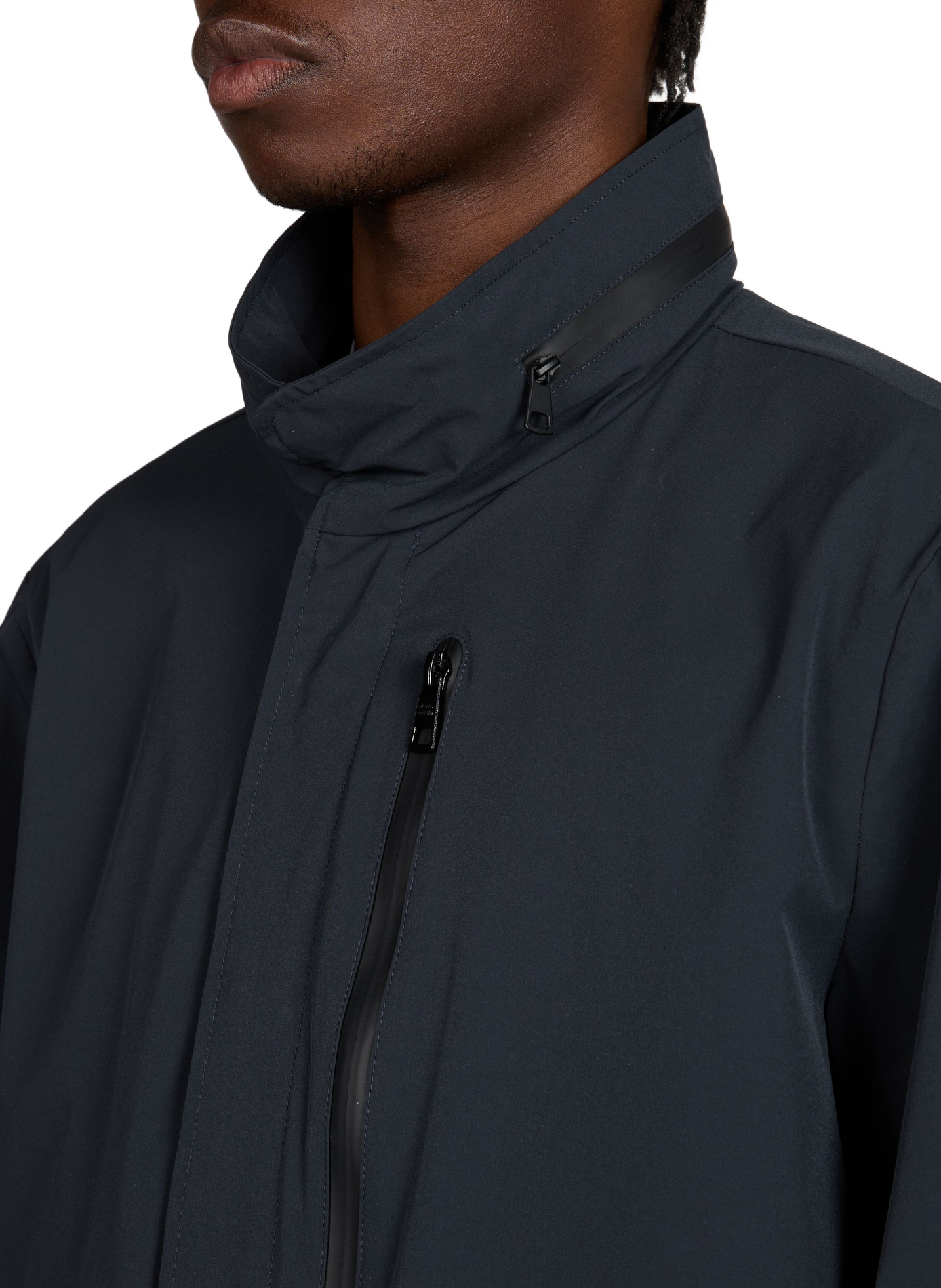 Rechte parka met geïntegreerde capuchon PIERRE CARDIN Blauw