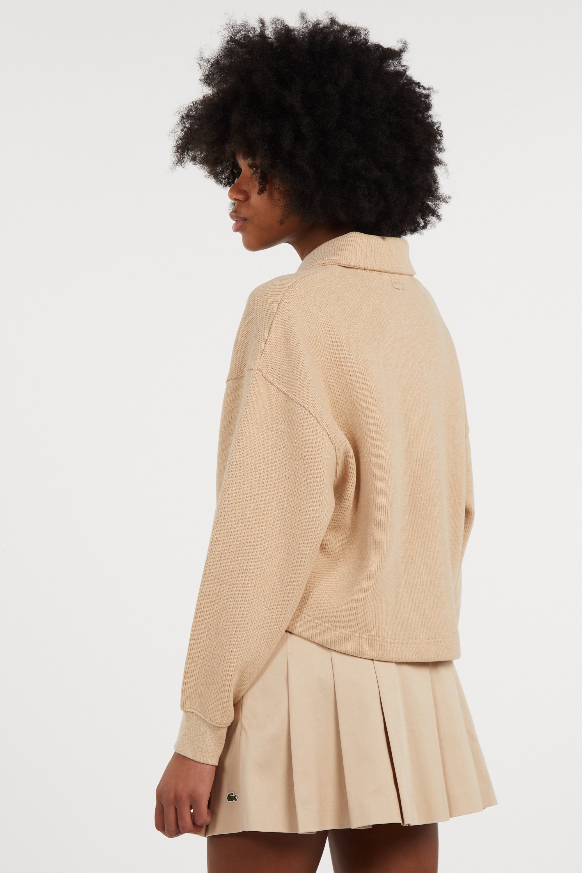 Polo sweatshirt LACOSTE Beige
