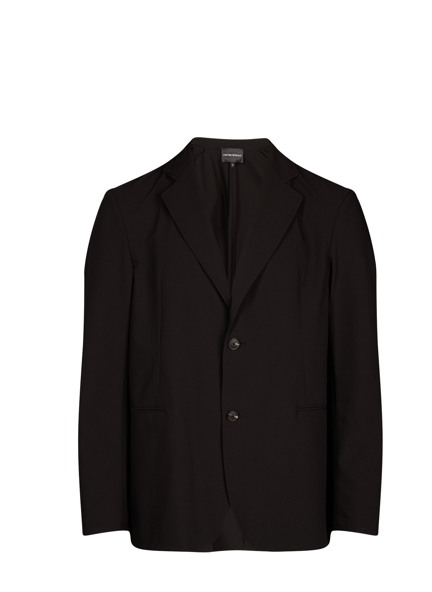 Chaqueta recta ligera EMPORIO ARMANI Negro