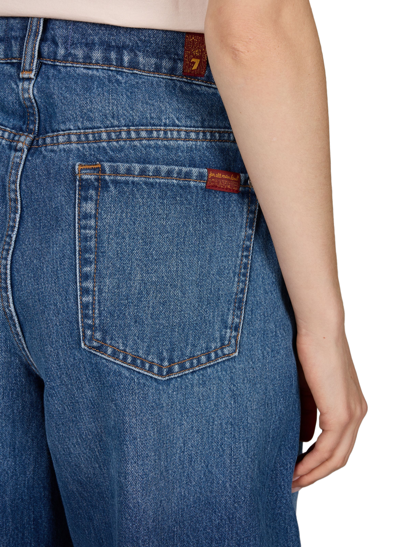 Jean ballon en coton | Bleu 7 FOR ALL MANKIND Femme