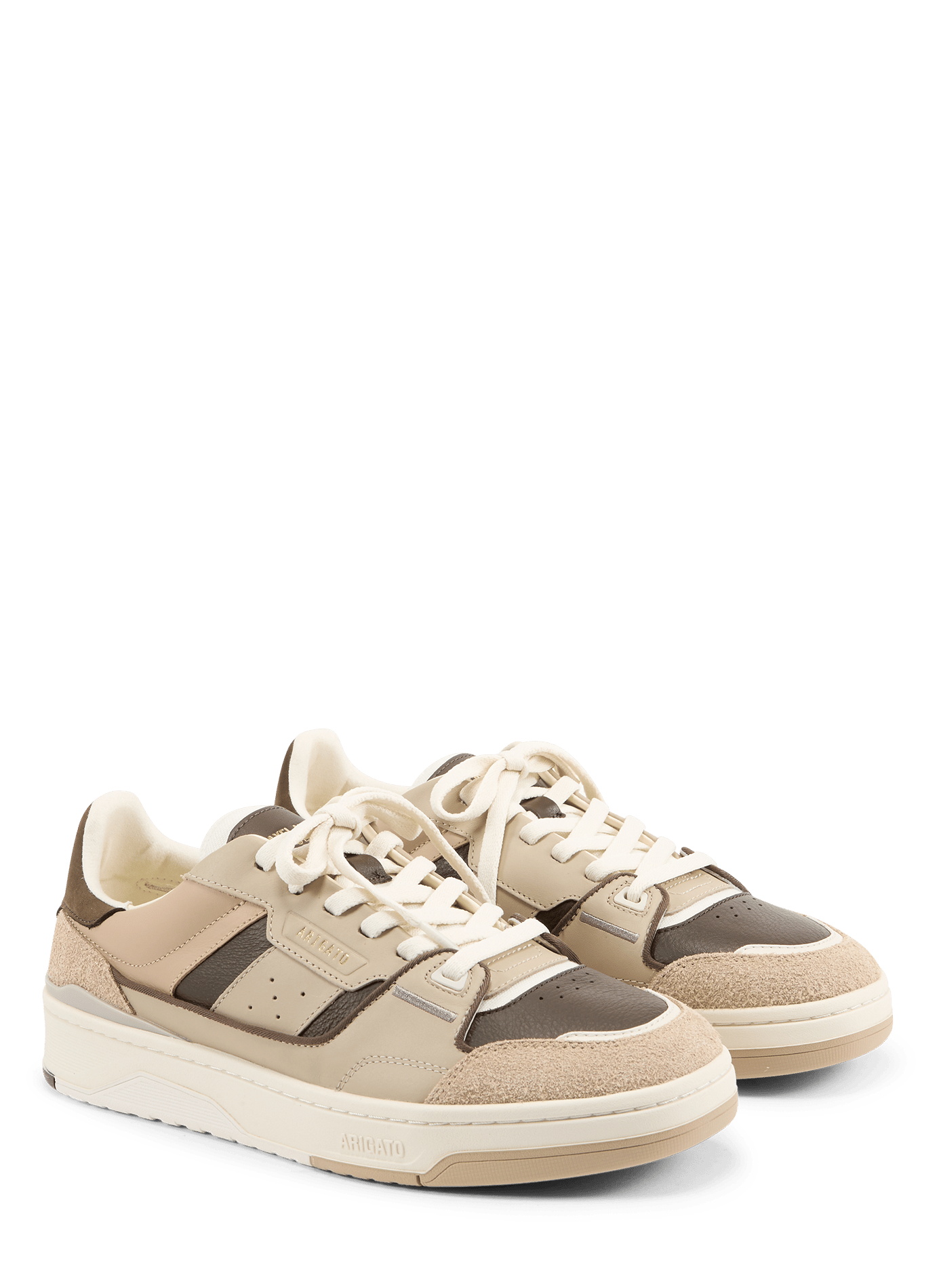 Mixed leather low-top sneakers AXEL ARIGATO Multicolour