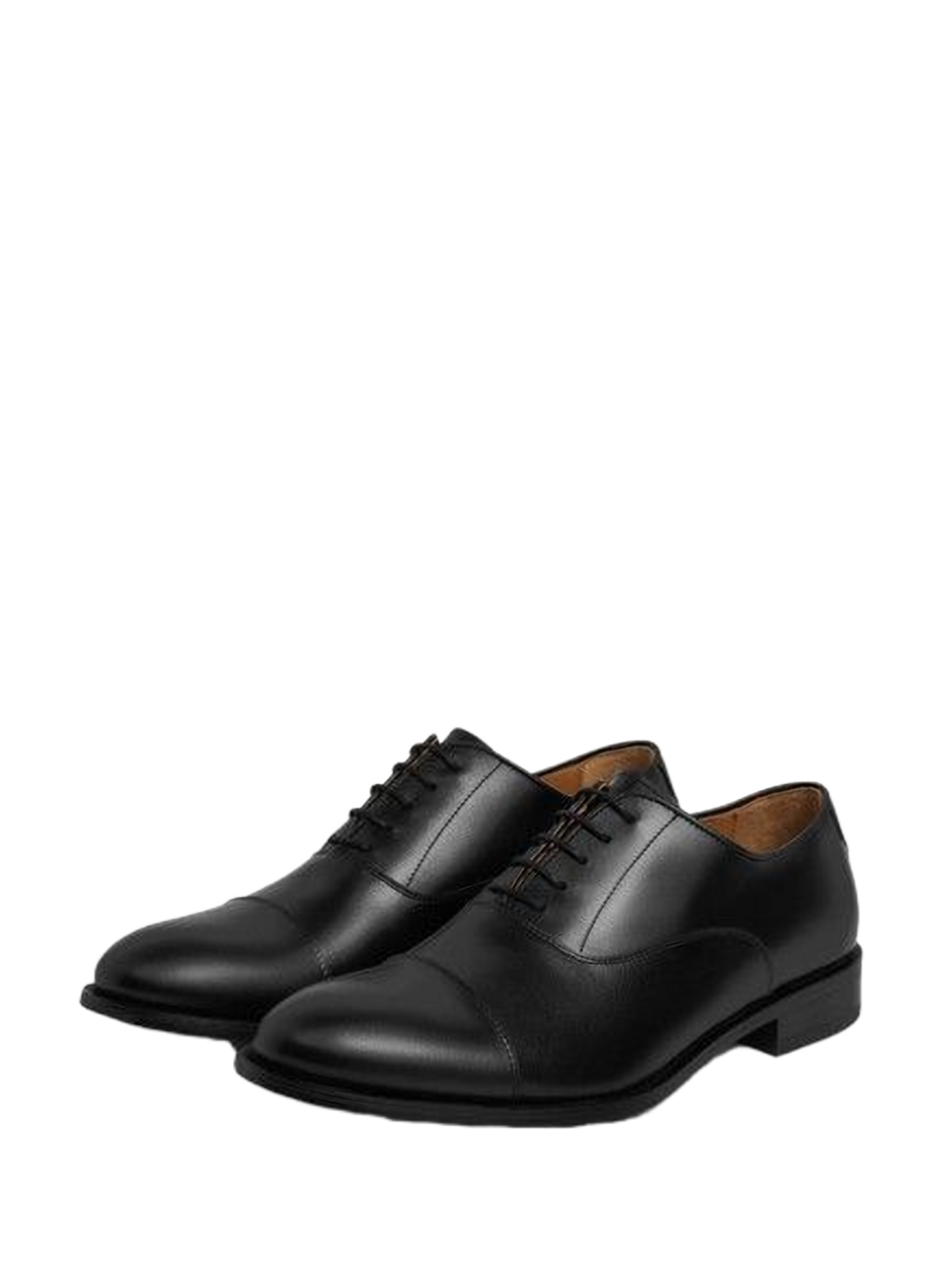Oxford lace-up Derby shoes in leather HACKETT Black