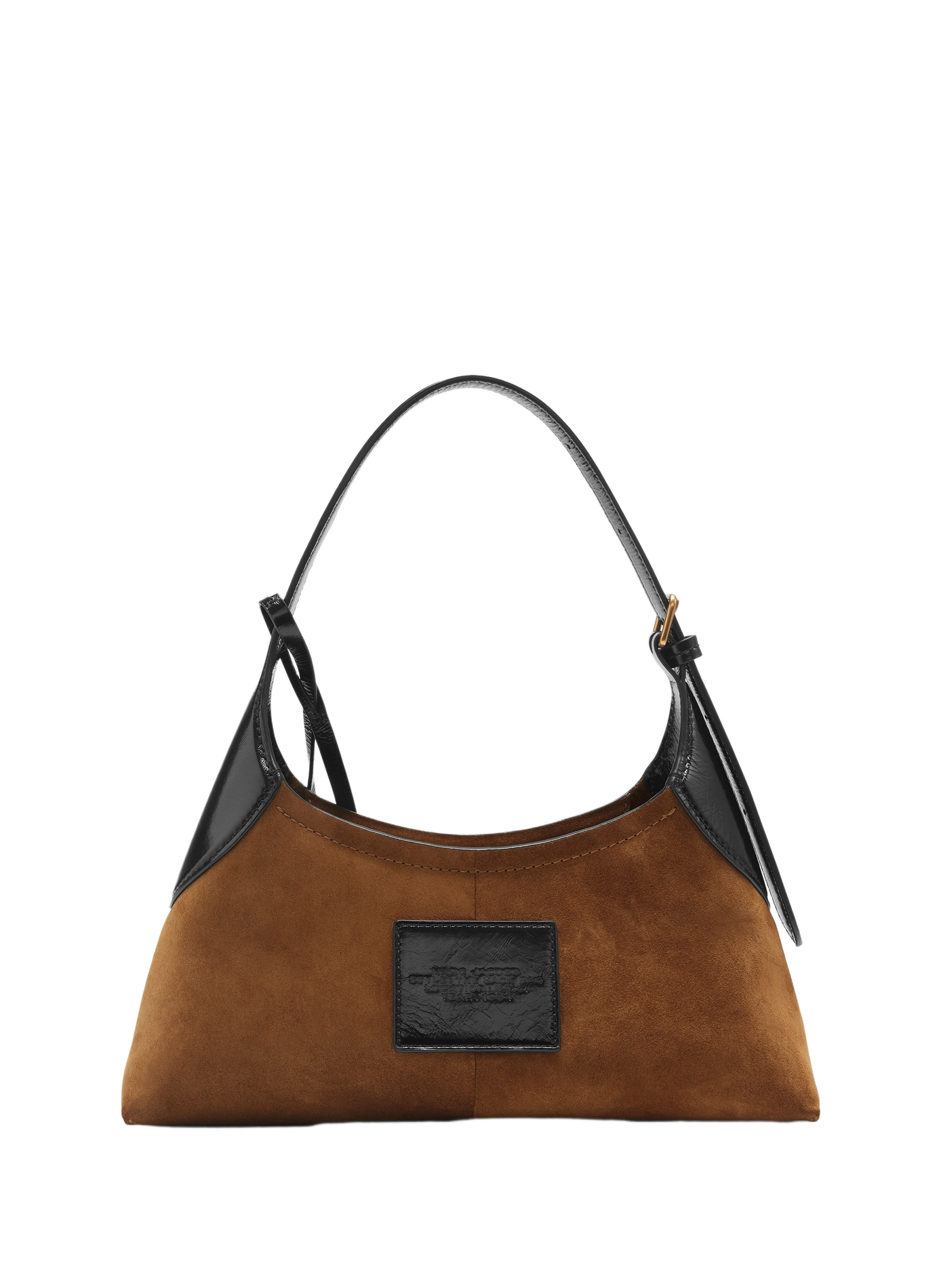 Small Belted Sack shoulder bag in suede leather MARC JACOBS Brown