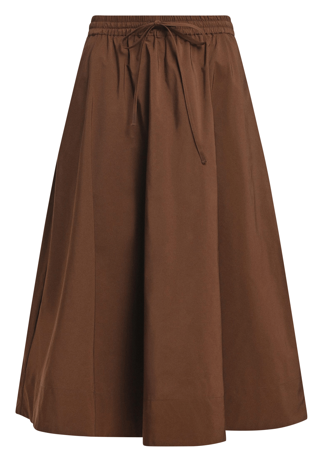 Jupe midi évasée à taille élastique keely2 ESSENTIEL ANTWERP Marron