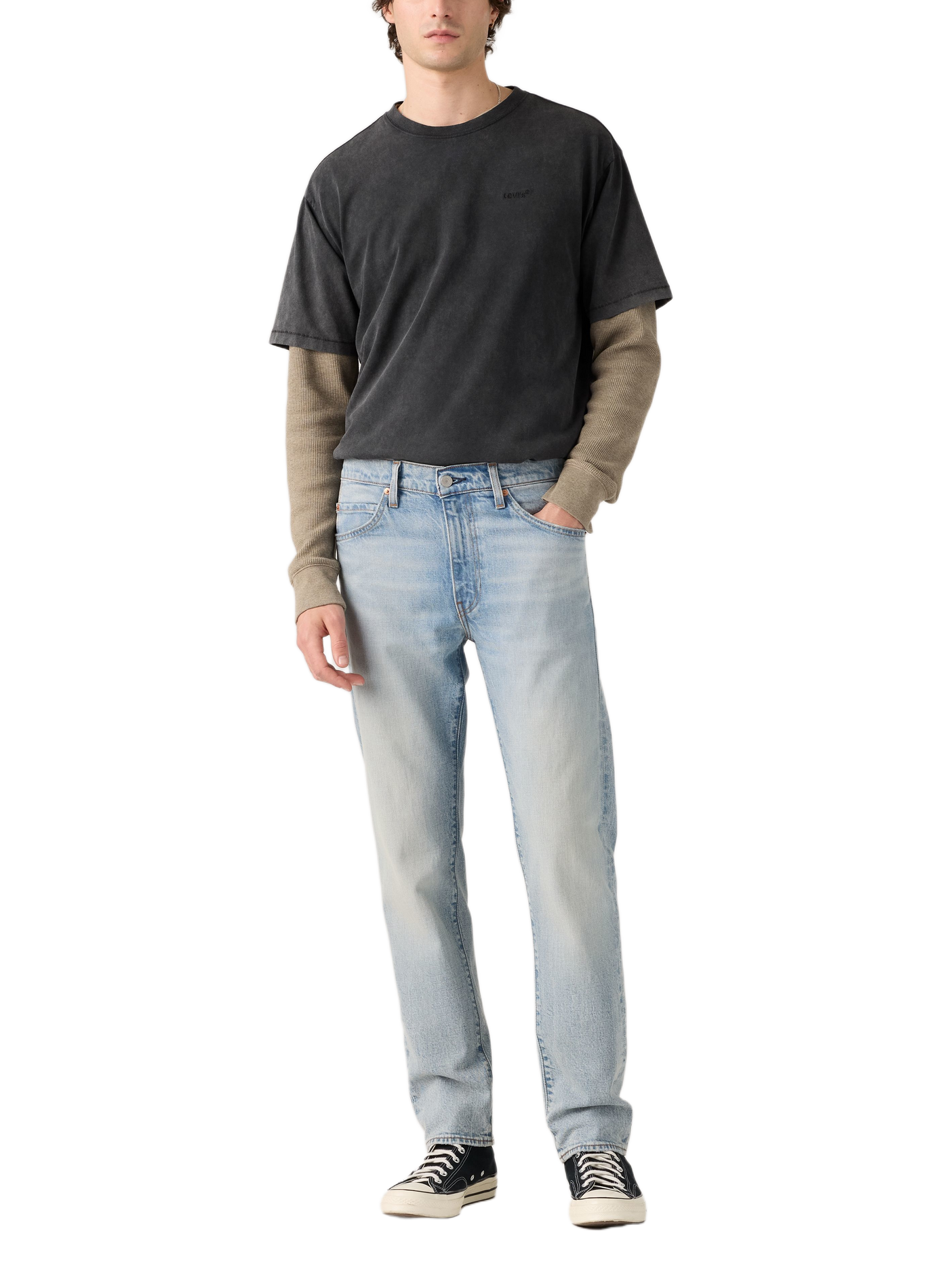 Rechte jeans van gemengd katoen LEVI'S Blauw