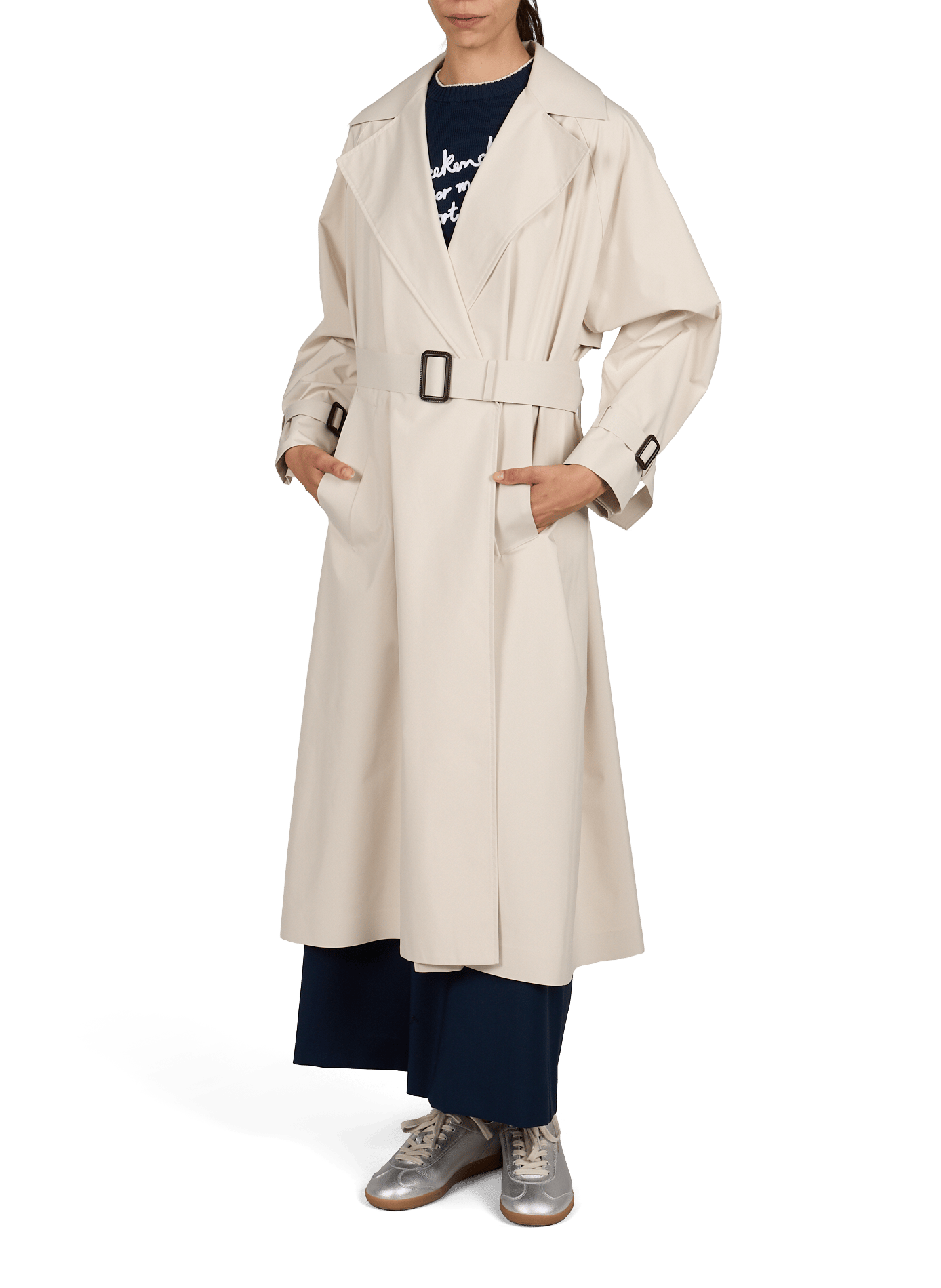 Wide-leg wool trousers MAX MARA WEEK END Blue