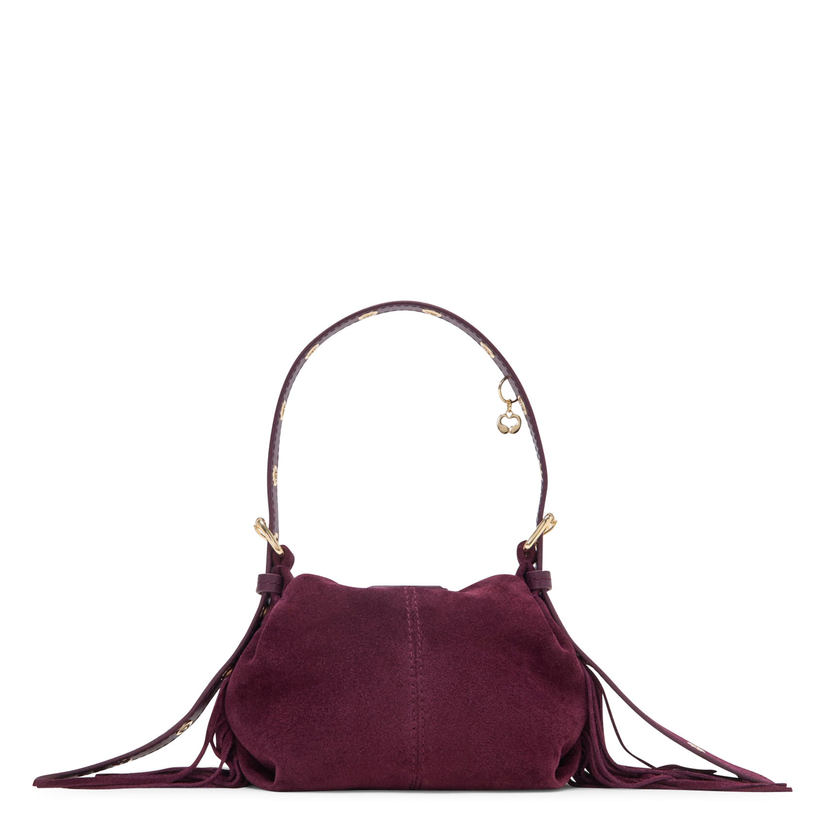 Sac bandoulière en cuir MAJE Violet