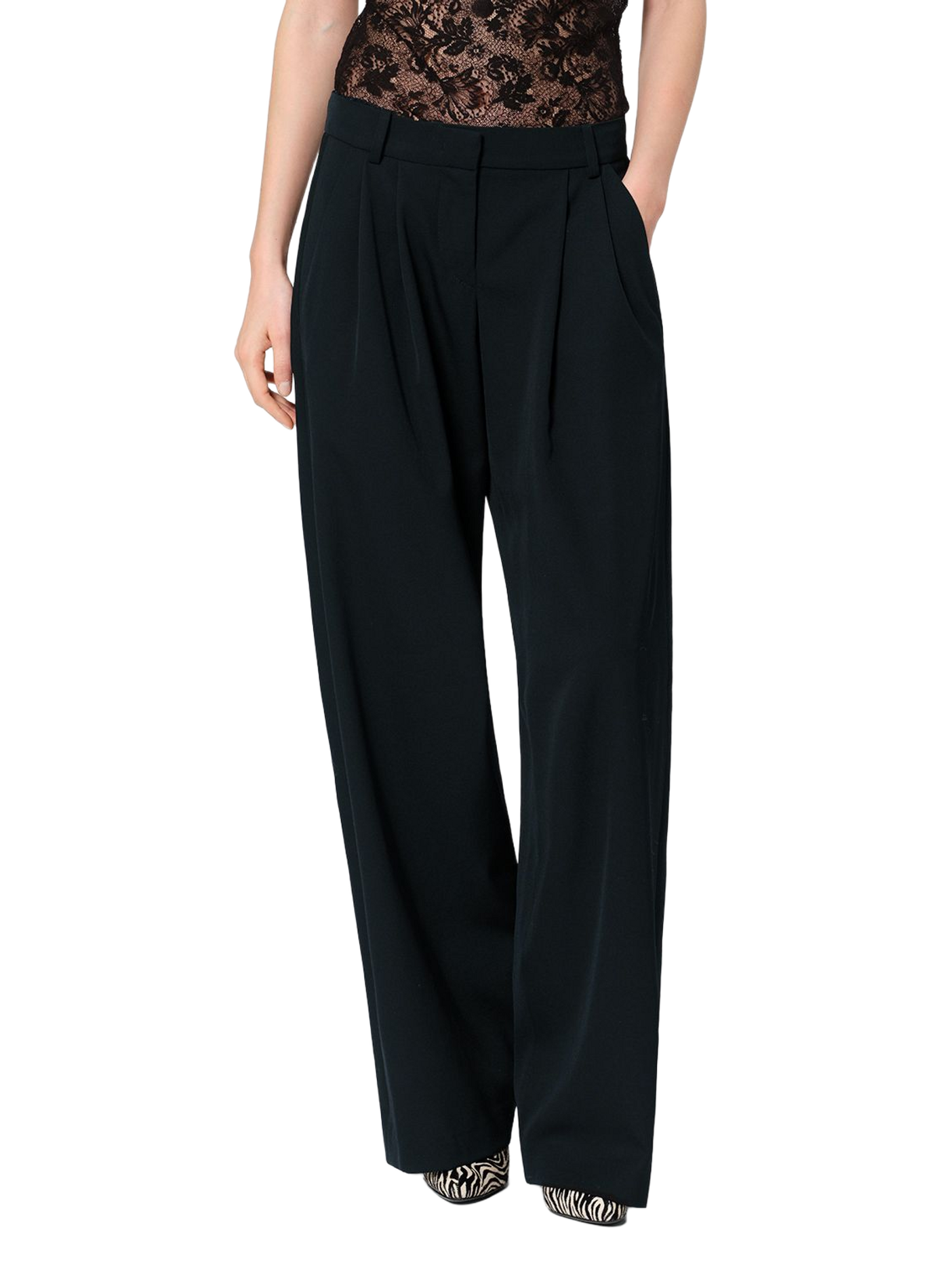 Pantalon tailleur Lyda en laine vierge ISABEL MARANT Noir