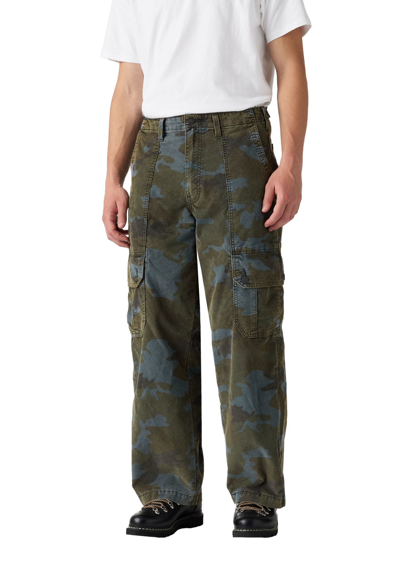 Weite Hose aus Baumwollmischung mit Print LEVI'S Grun