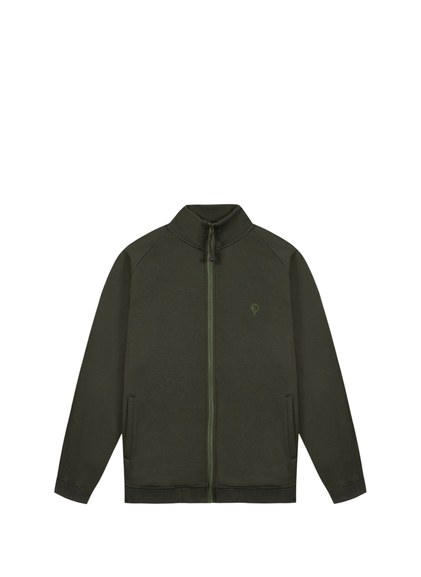 Rechte sweater met opstaande kraag van gemengd katoen FAGUO Groen