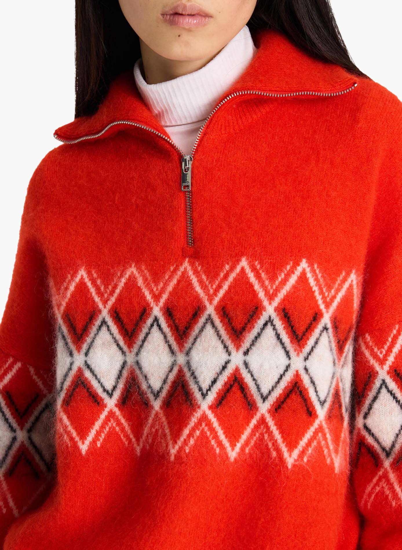 Pull mireva col camionneur FUSALP Rouge