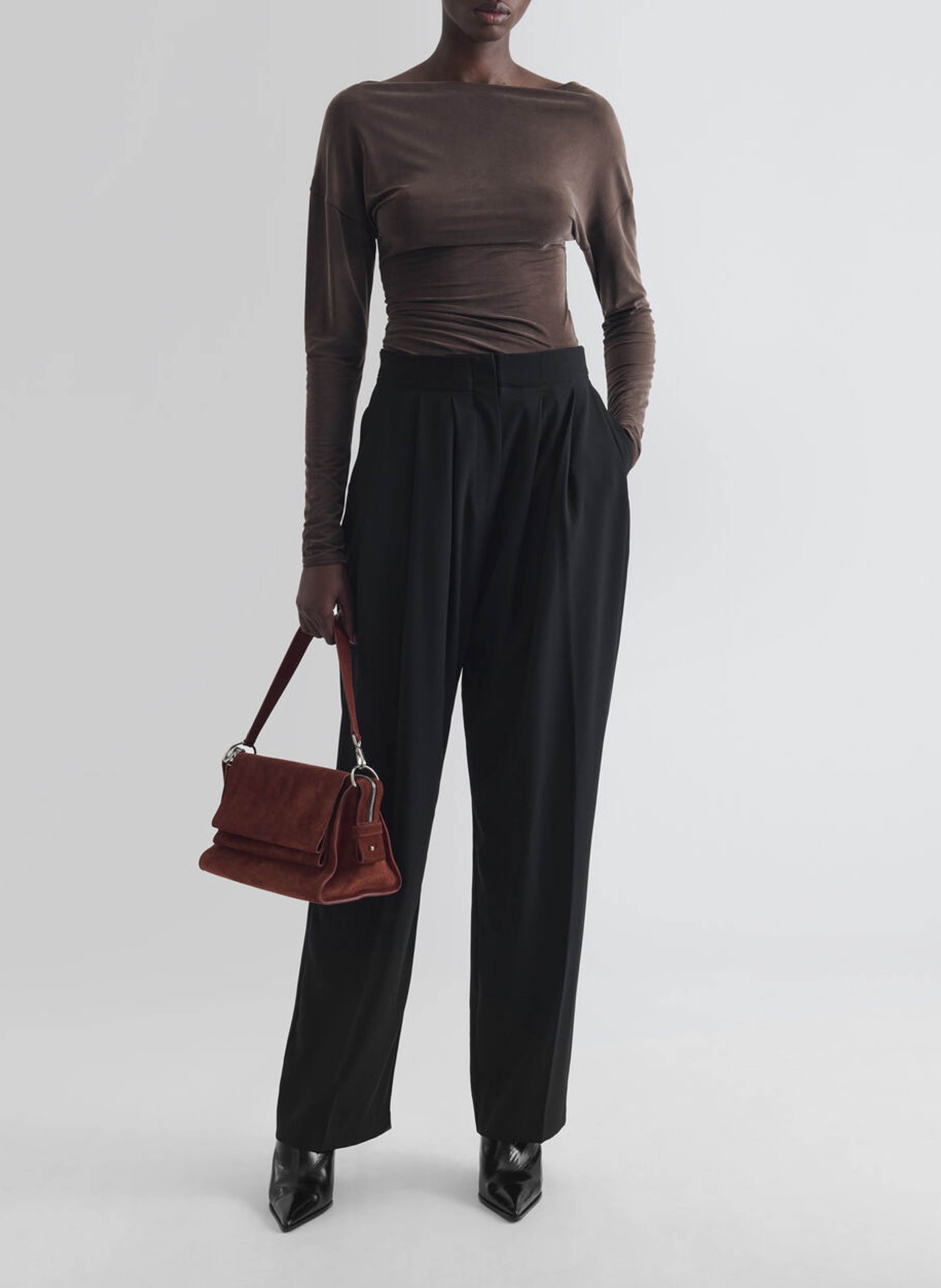 Pantalon large oakland IRO Noir