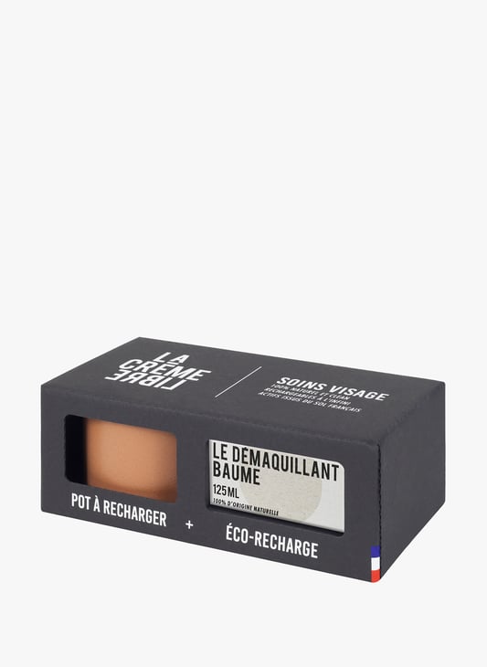 Démaquillant baume visage - Avec son pot béton rechargeable - Terracotta
