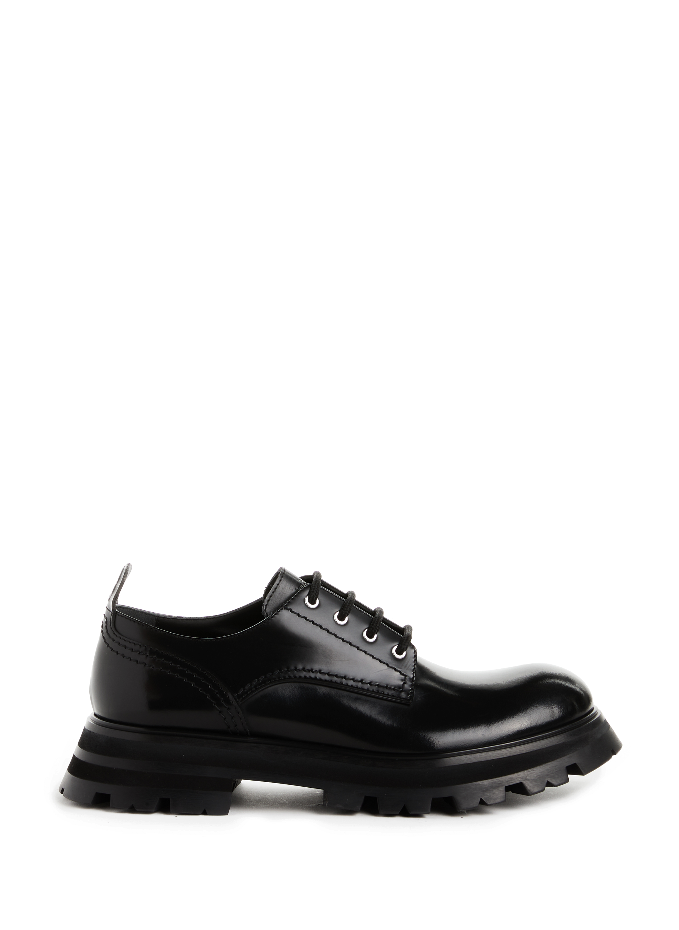 ALEXANDER MCQUEEN Derbies à lacets en cuir Noir